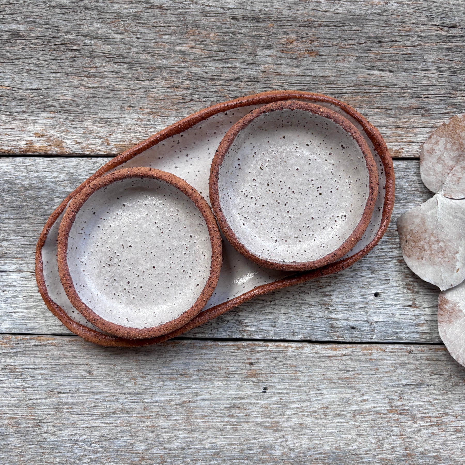 Rustic Ceramic Plates | Set of 3 | SPRING SALE BUNDLE