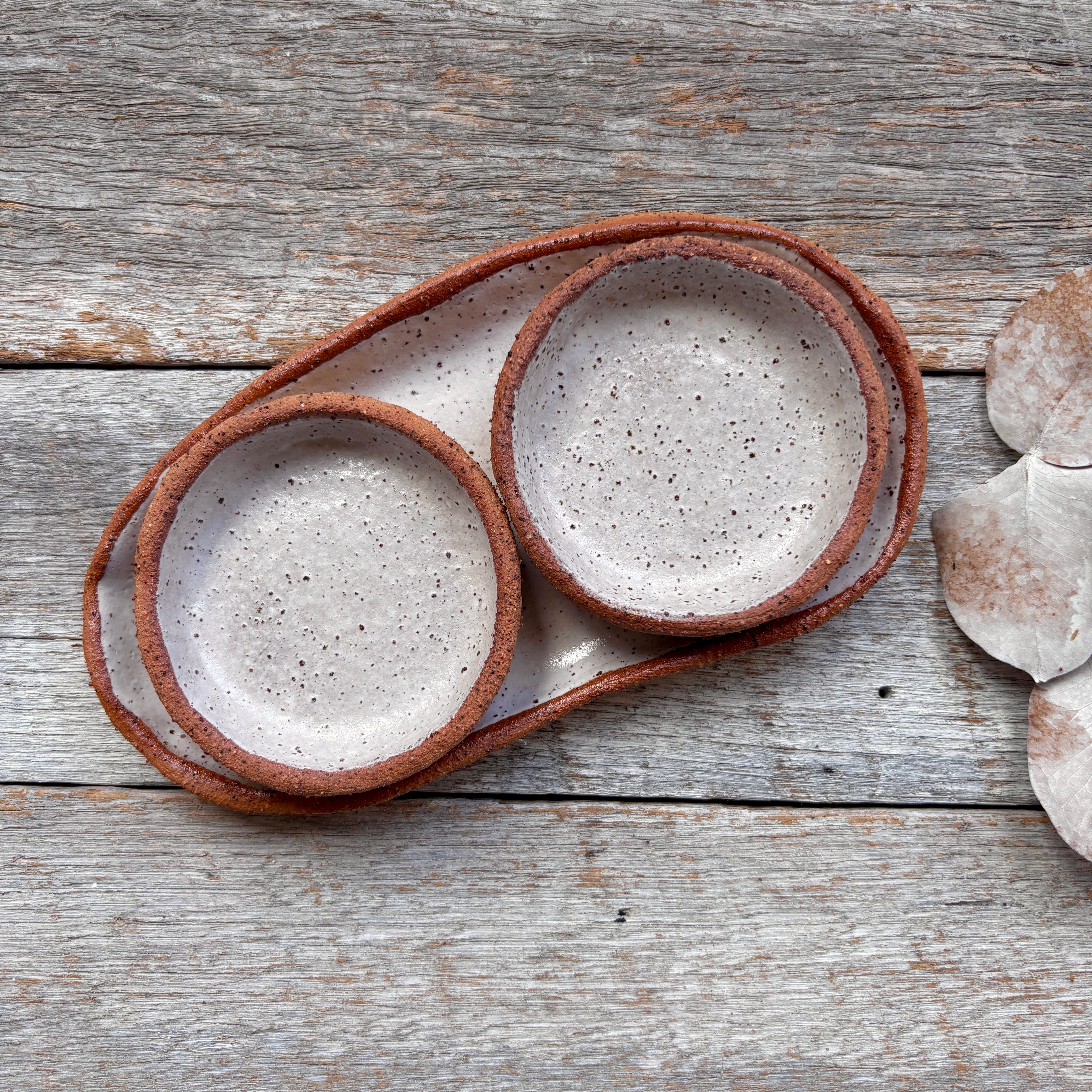 Rustic Ceramic Plates | Set of 3 | SPRING SALE BUNDLE No.4