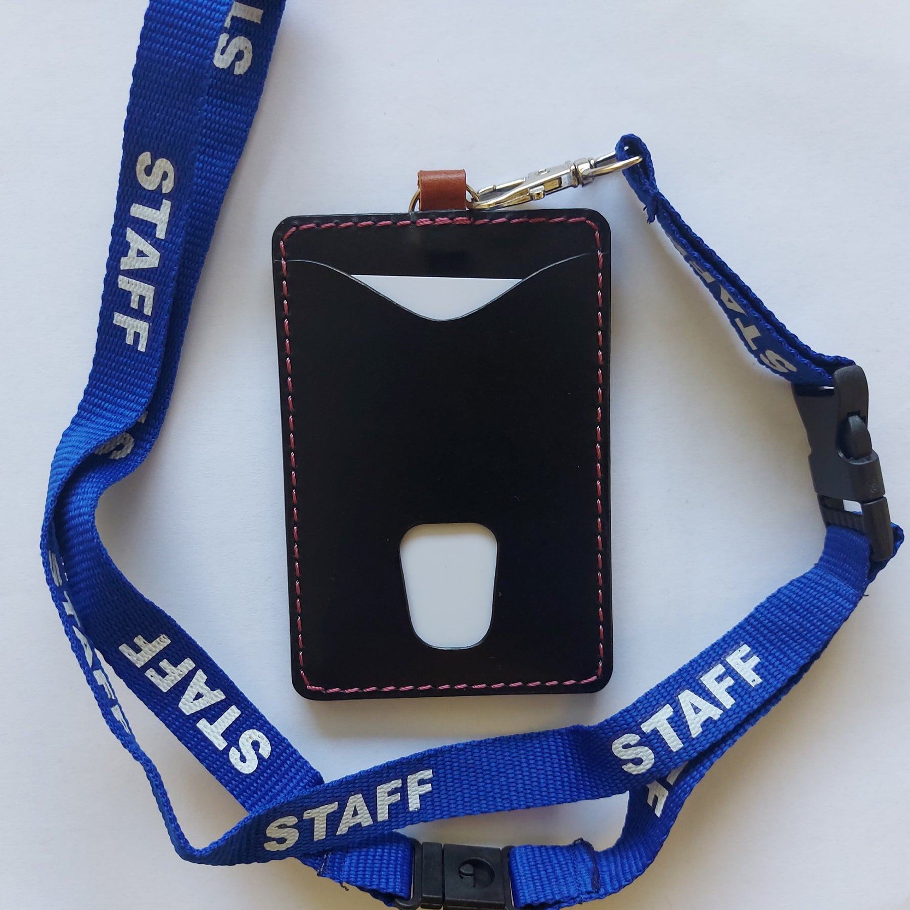 Multi-Purpose ID/Card/Tag Holder - Black & Brown