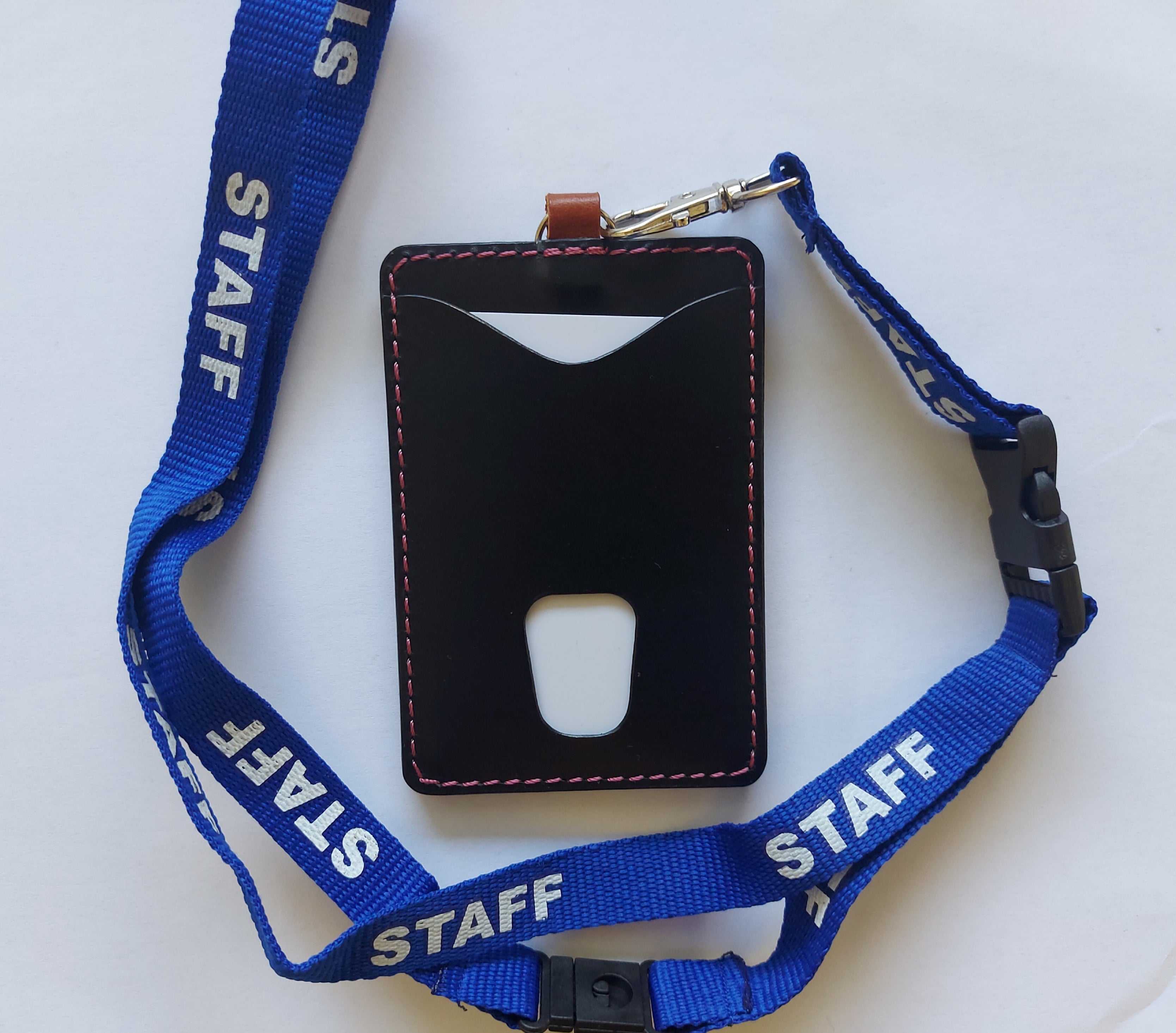 Multi-Purpose ID/Card/Tag Holder - Black & Brown