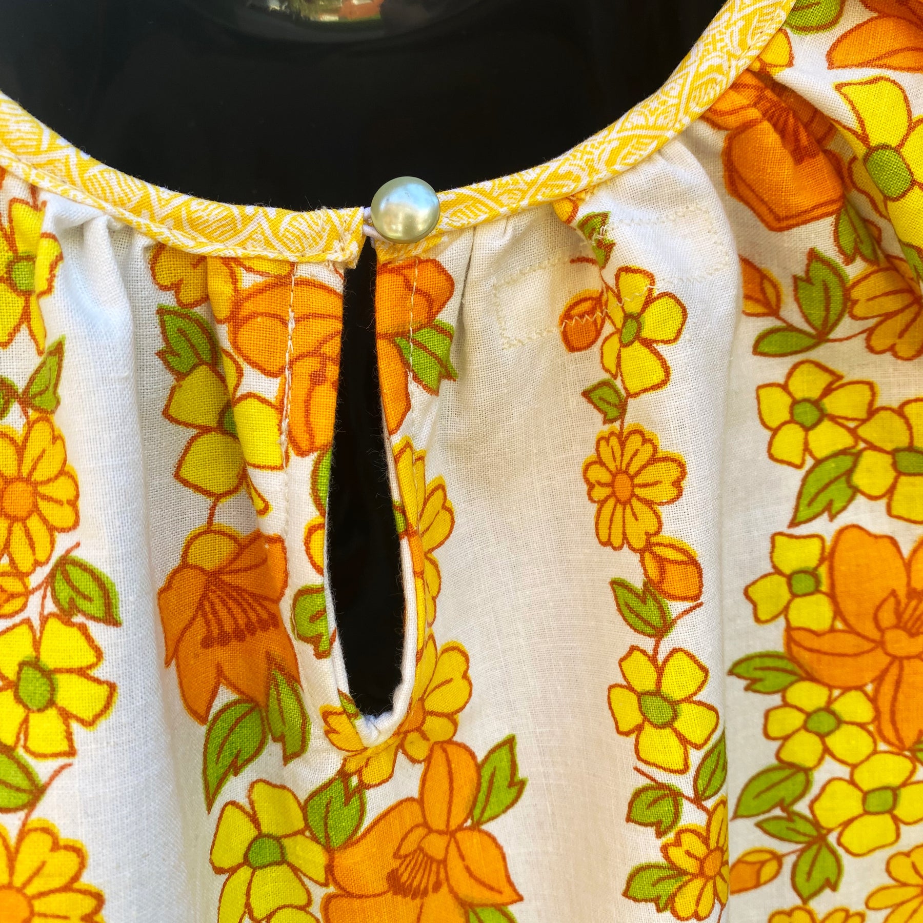 Size 18/24 months upcycled bold floral dress