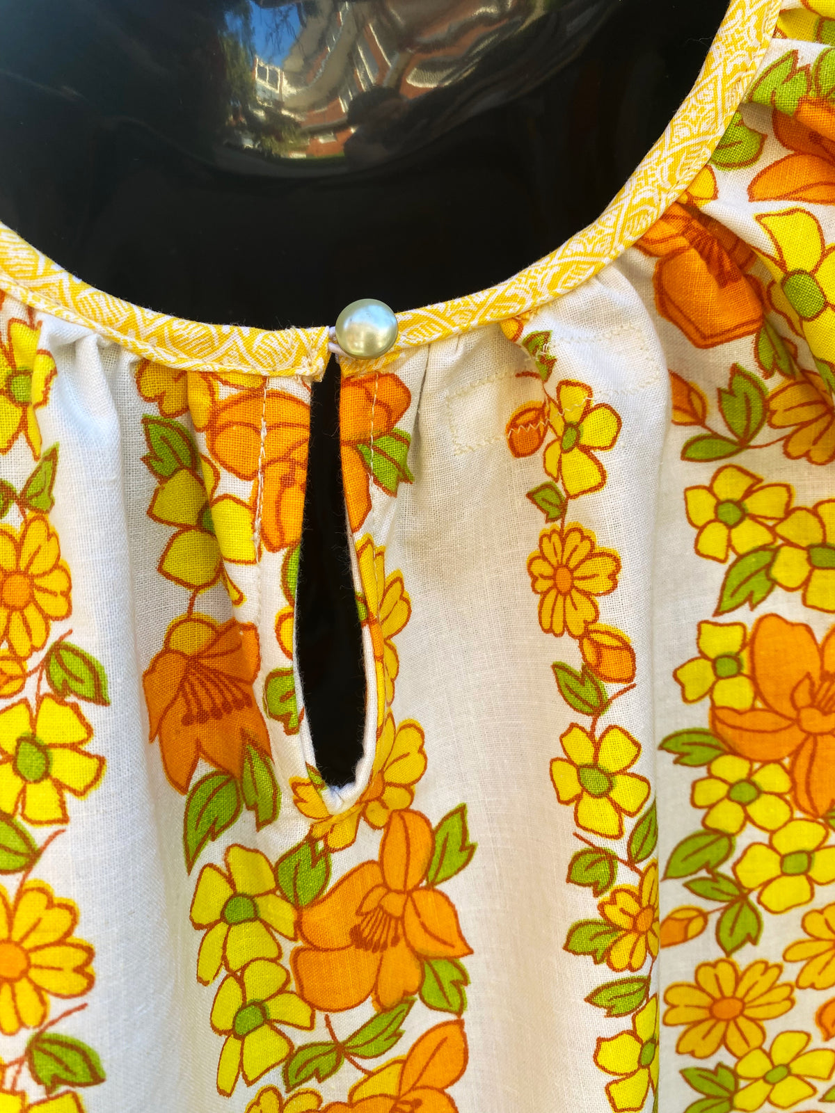 Size 18/24 months upcycled bold floral dress