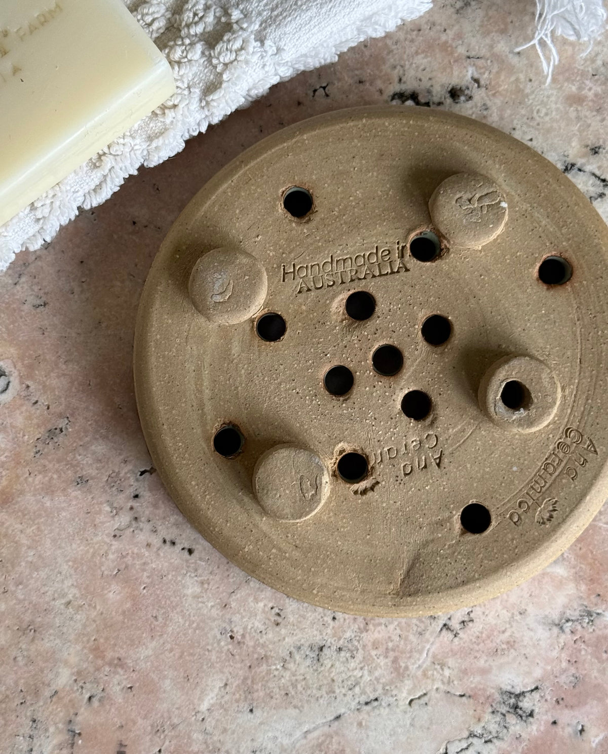 Handmade Ceramic Soap Dish | Footed Soap & Shampoo Bar Holder