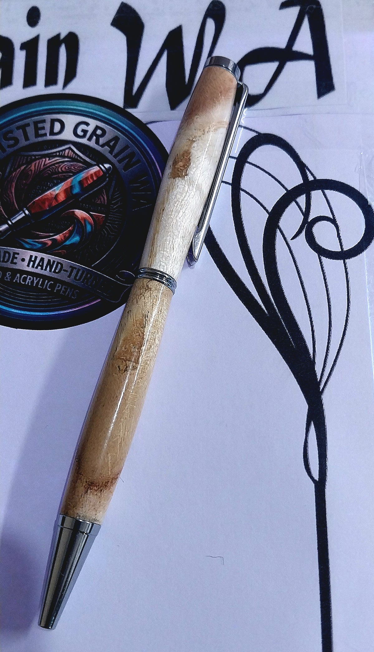 Handcrafted Mulberry Wood Slimline Pen