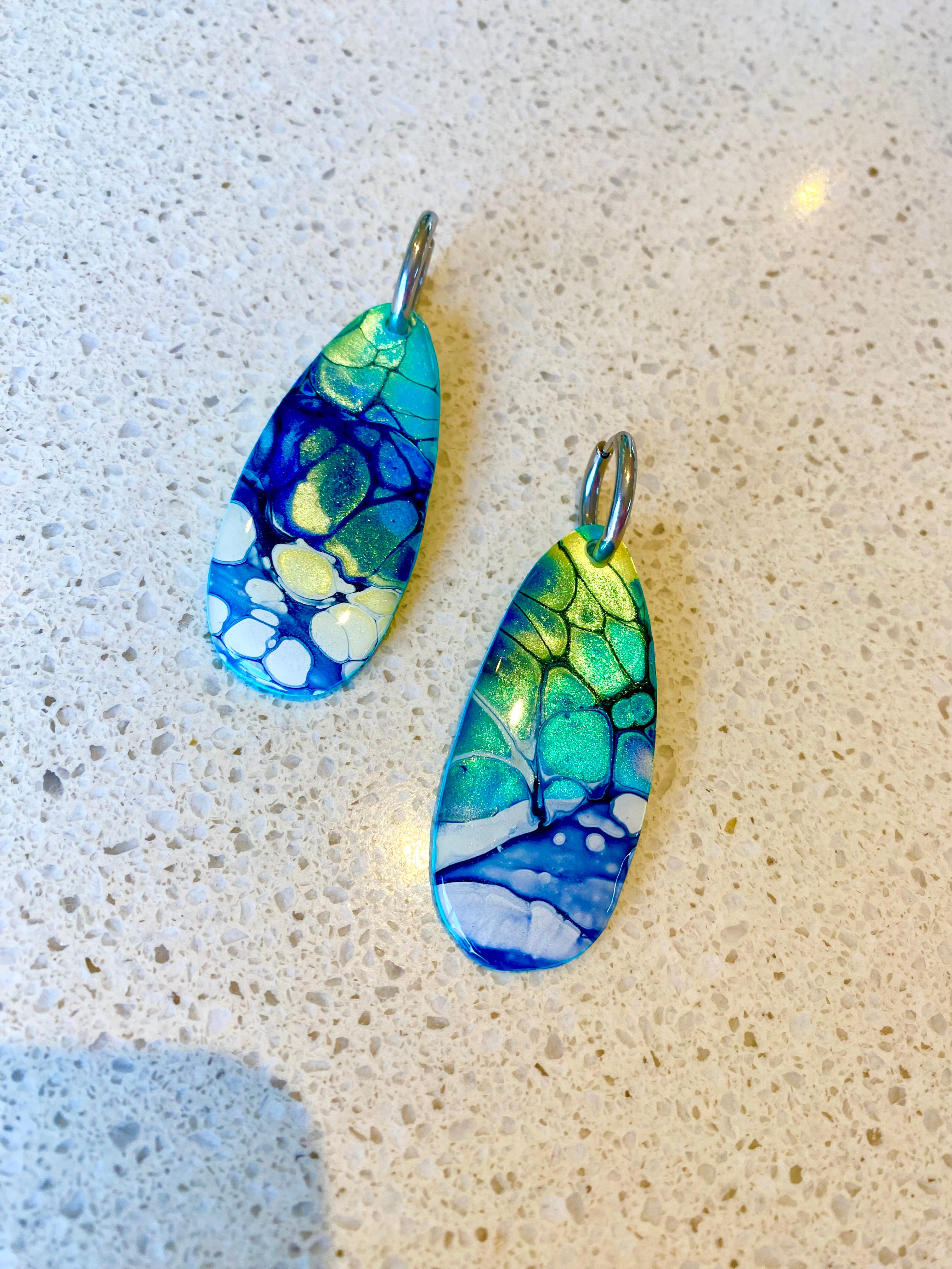 Artisan Turquoise Dangle Earrings