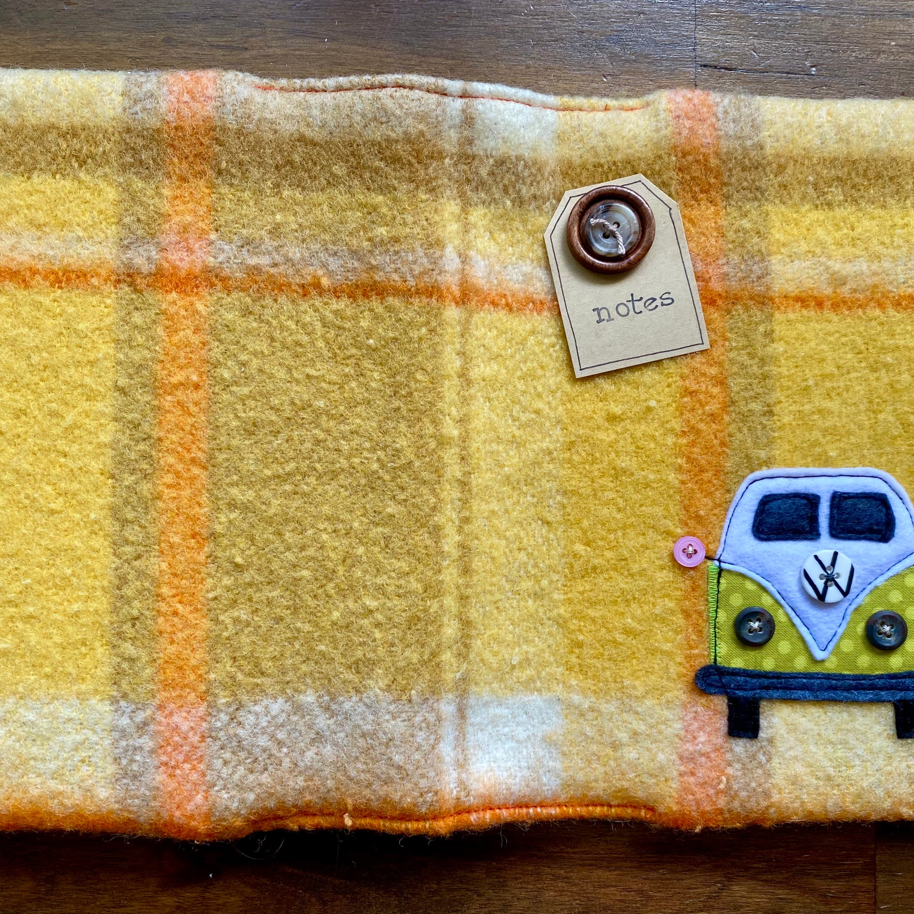 A5 Upcycled Notebook Kombi - Orange