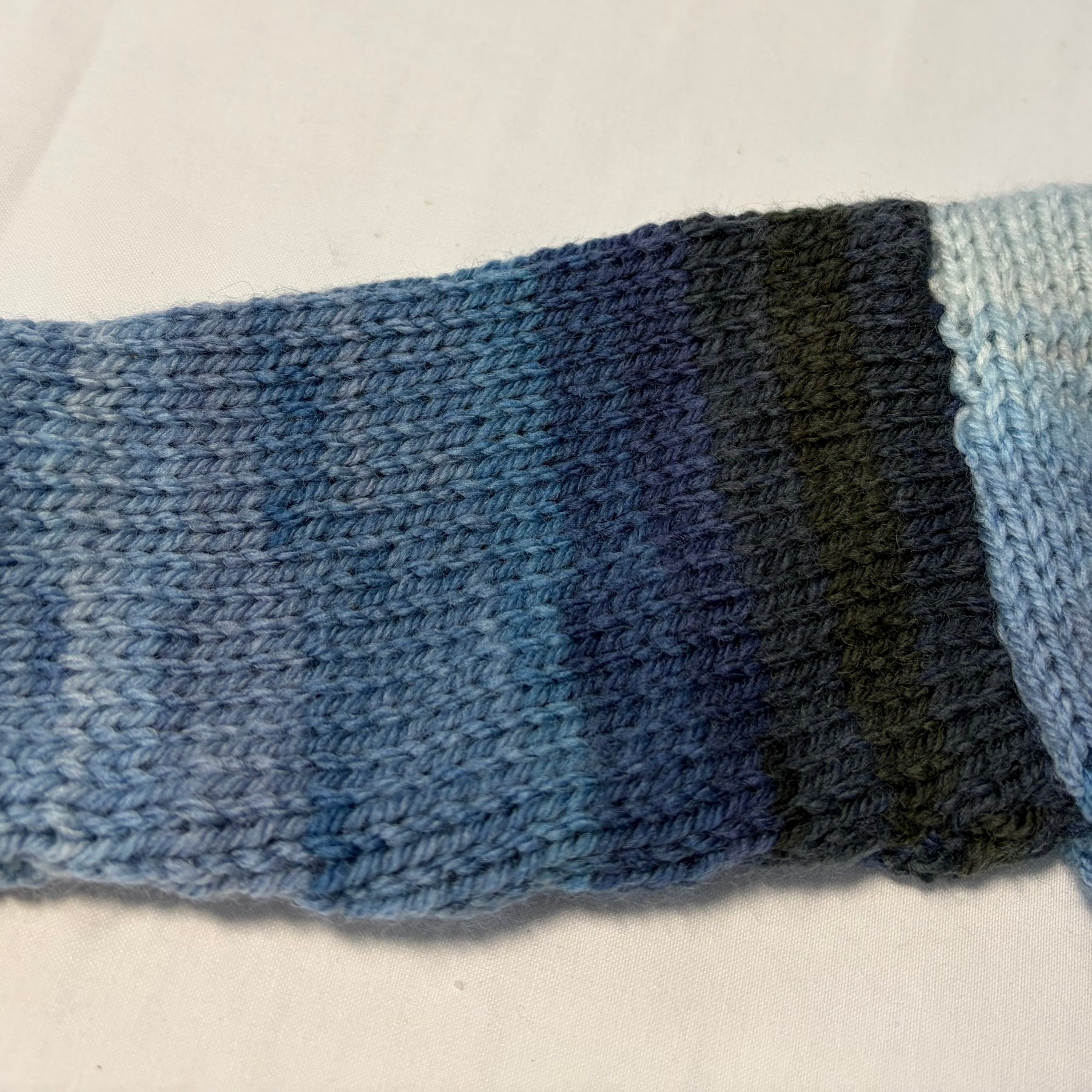 Blue Beanie Merino/Acrylic Size 9-12 months
