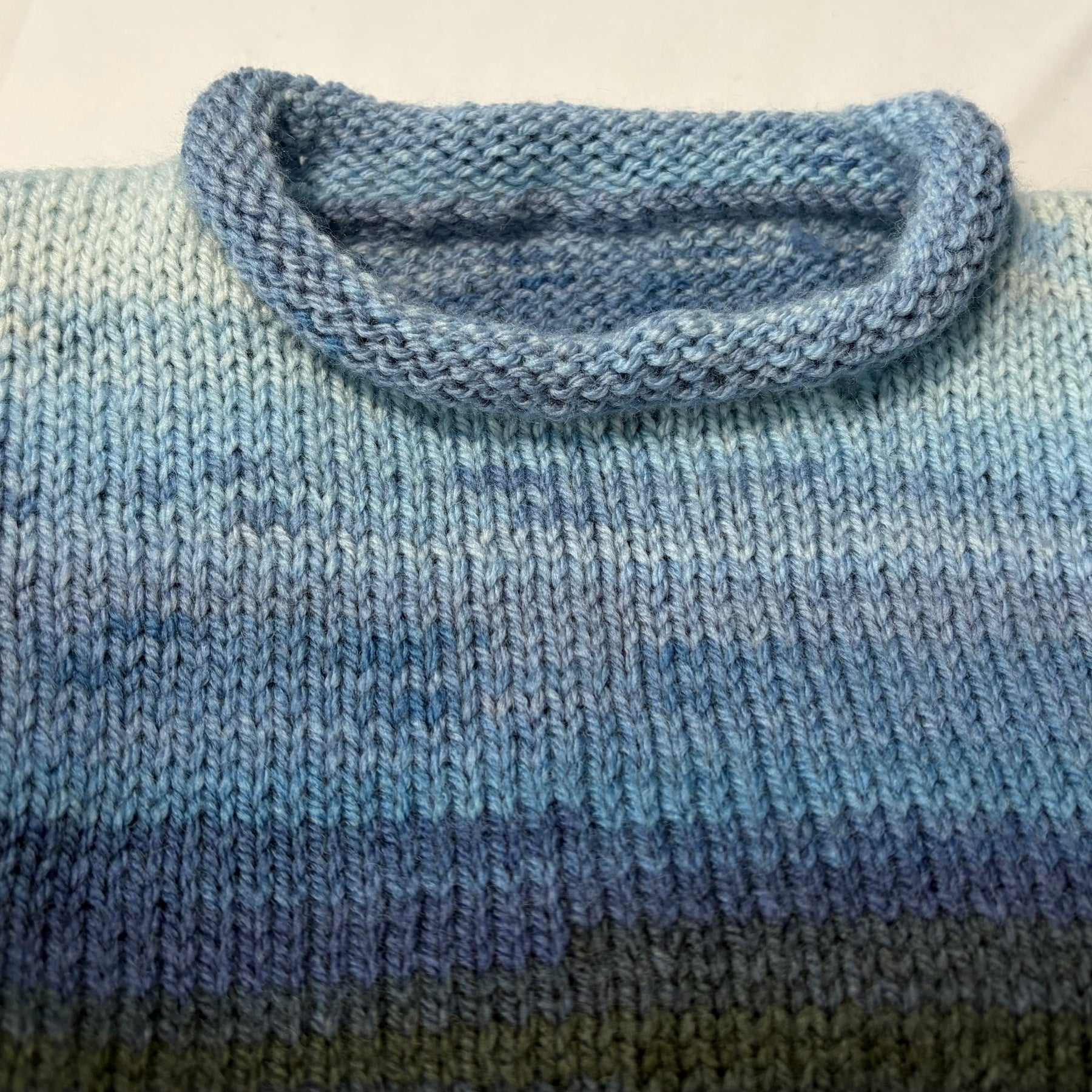 Blue Beanie Merino/Acrylic Size 9-12 months