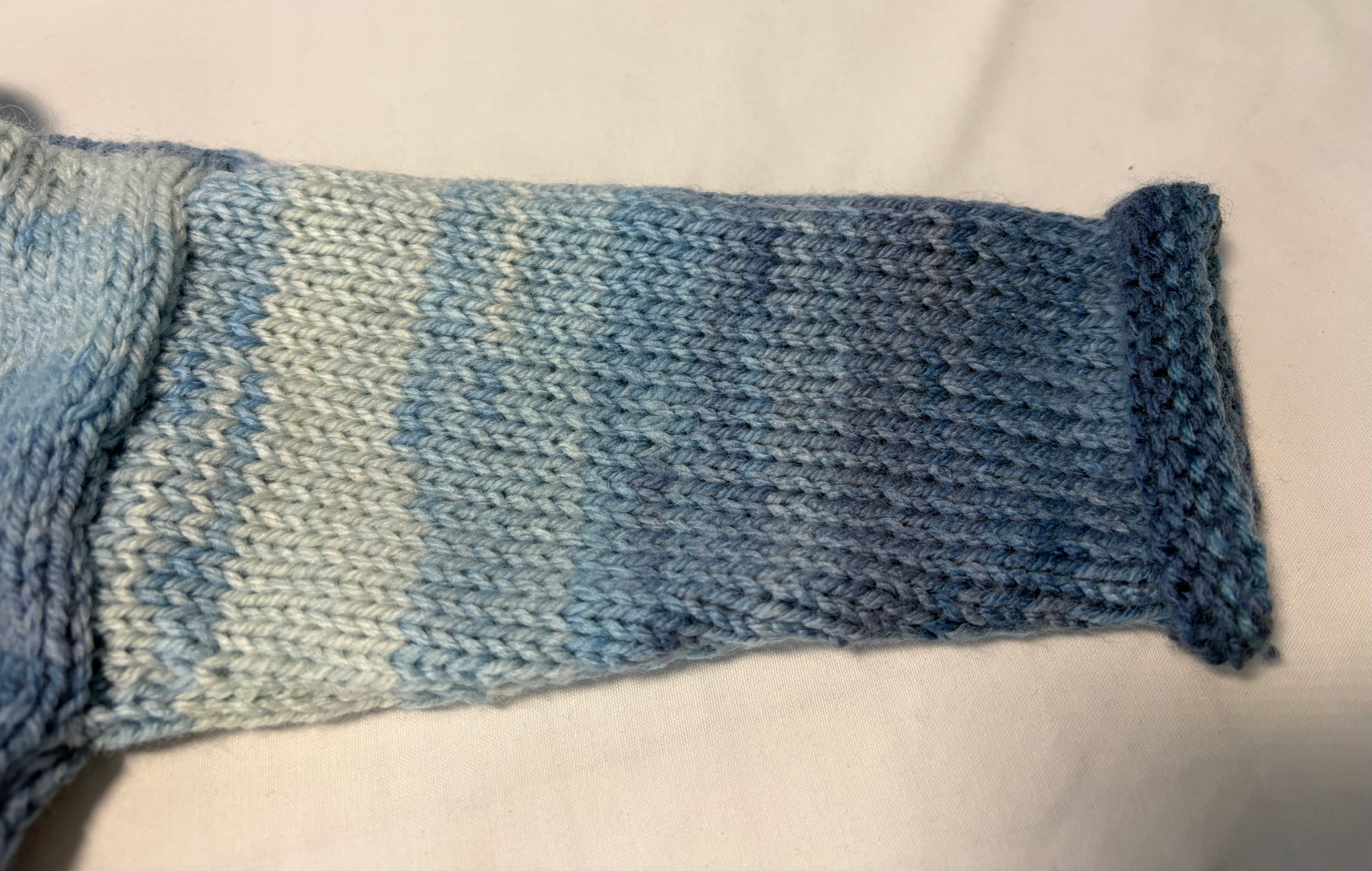 Blue Beanie Merino/Acrylic Size 9-12 months
