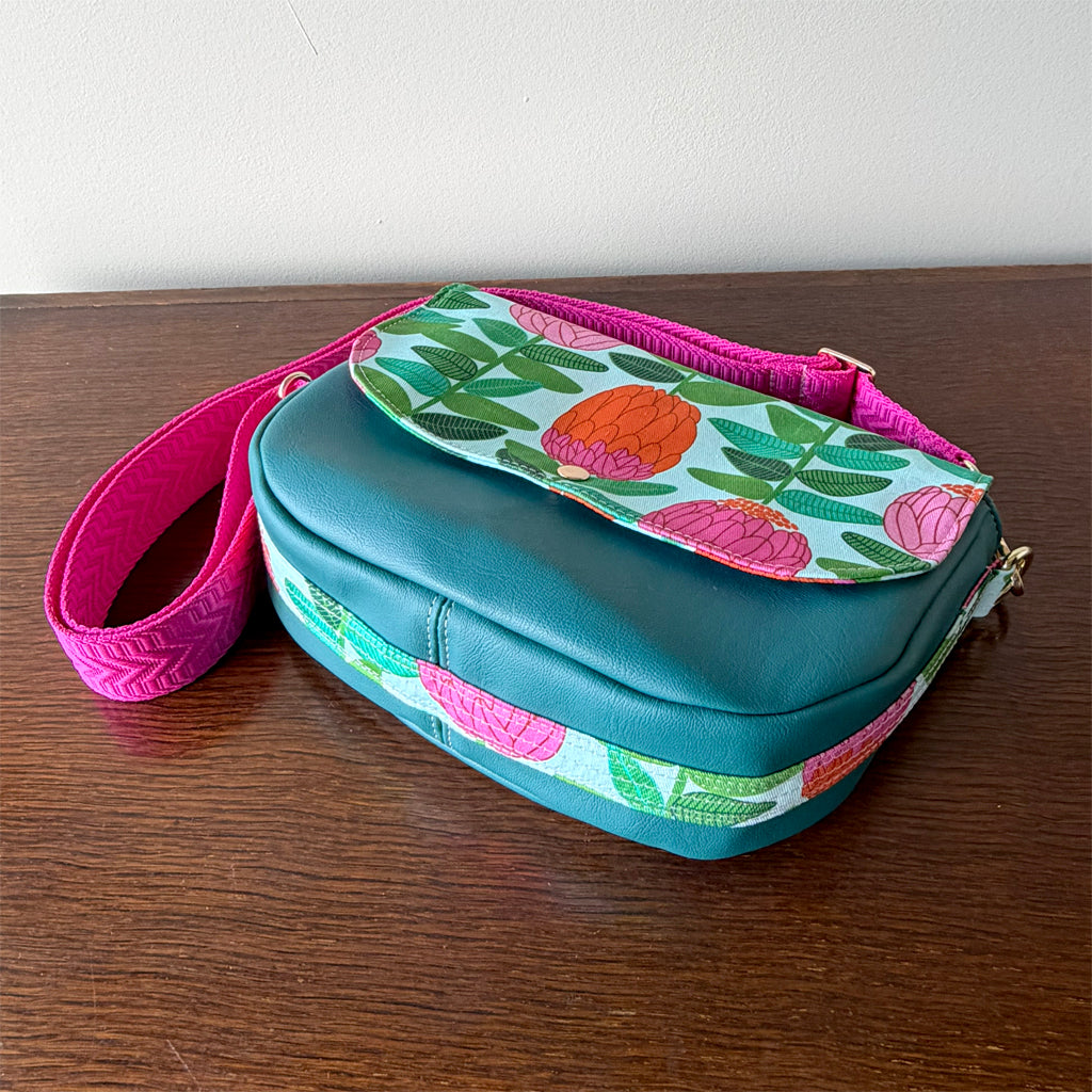 Handmade crossbody bag | Colourful & Floral | Unique