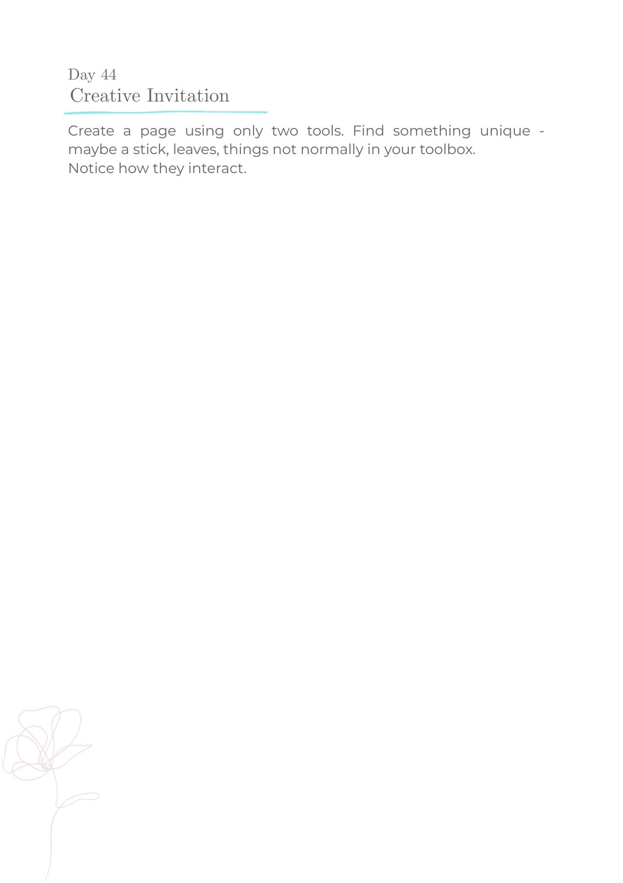 Create Daily Art Journal. A 60 day creative practice to encourage your creativity