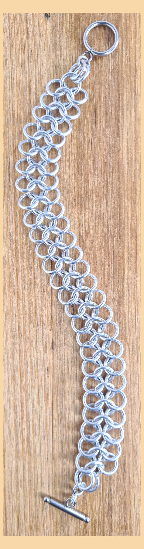 Chainmaille European 4 in 1 Weave Bracelet