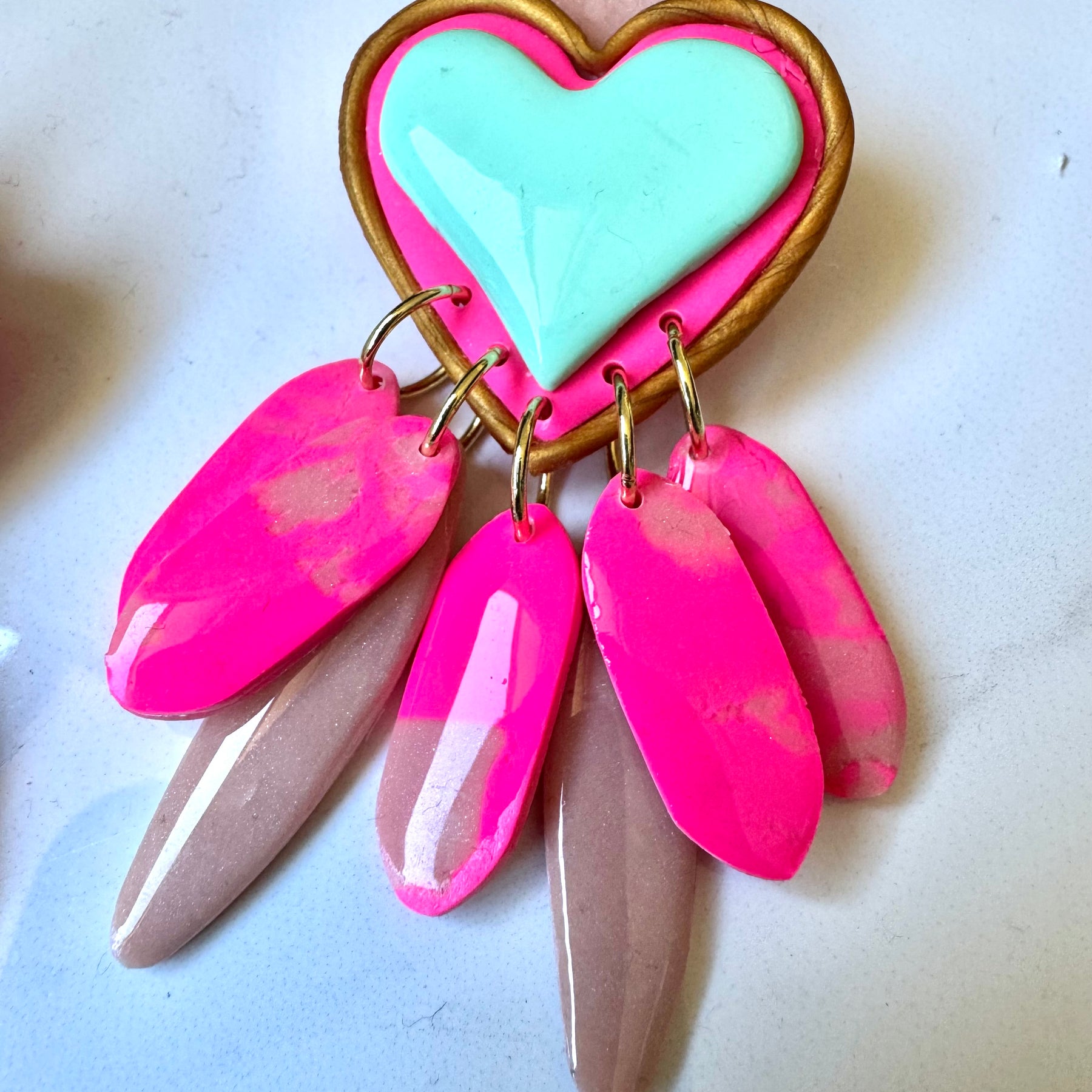 Tutu polymer clay earrings