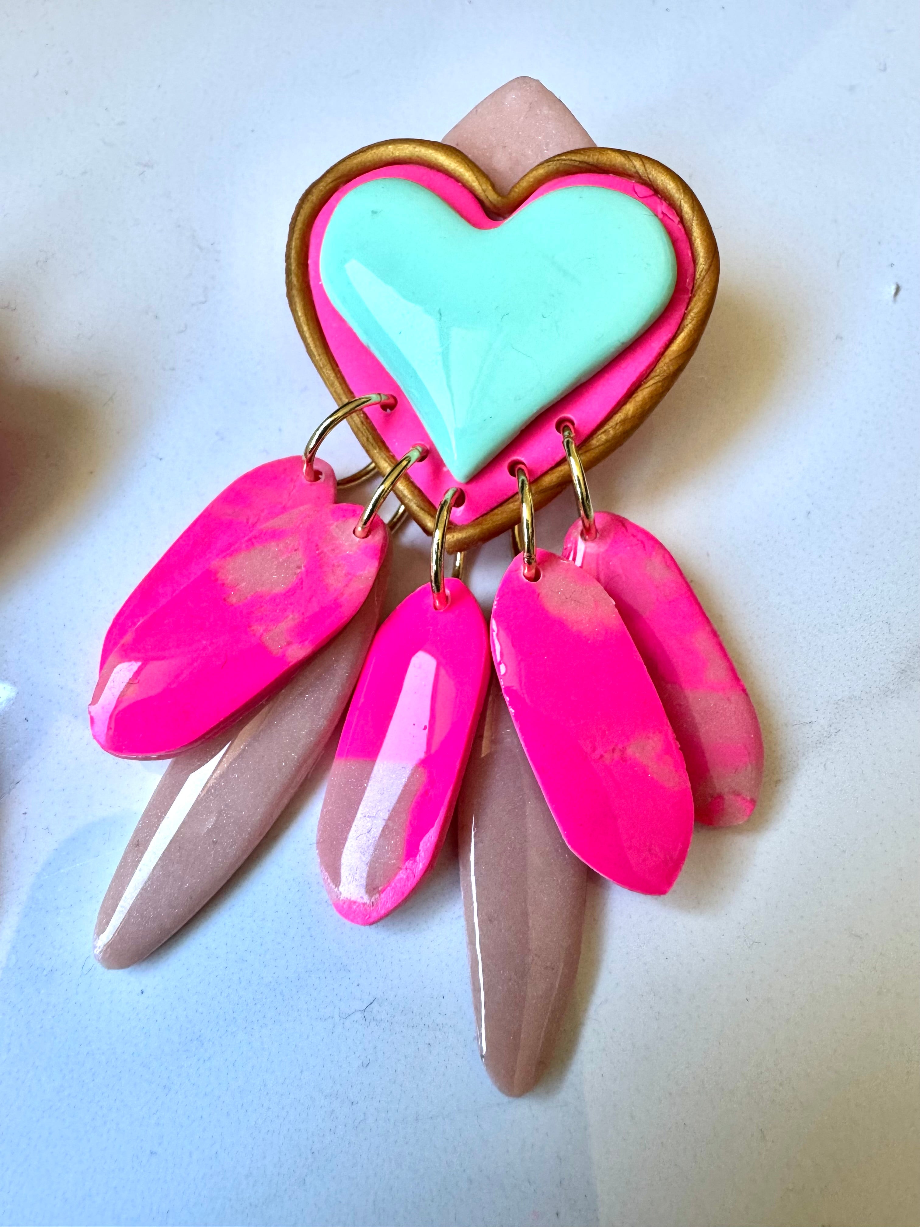 Tutu polymer clay earrings