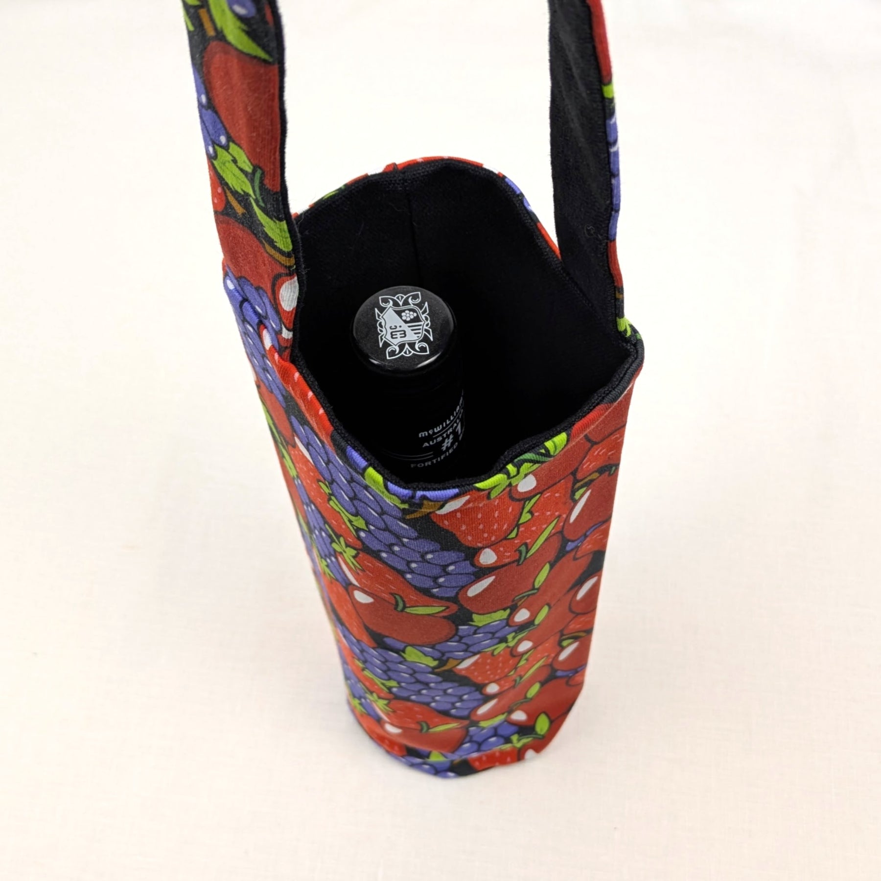 Handmade Wine Bottle Carry Bag | Reusable Gift Bag | by Wattle Acres