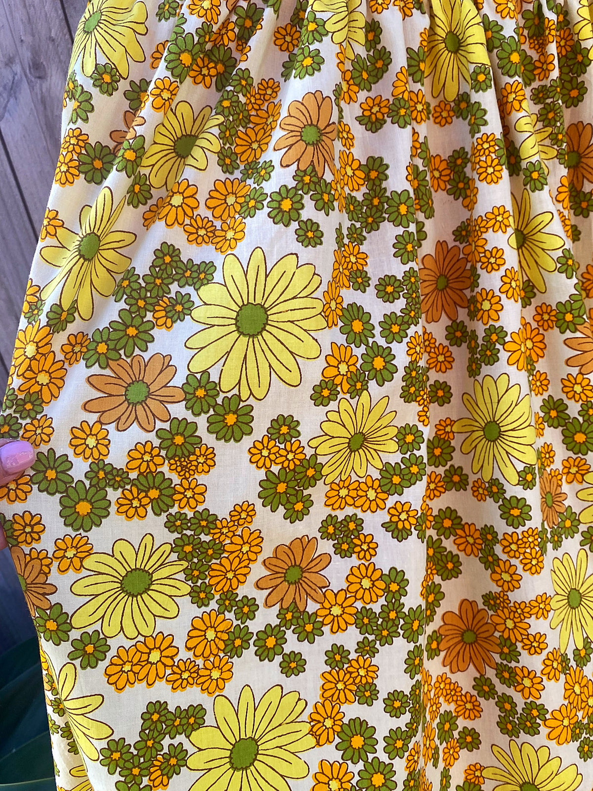 Size 12/14 one of a kind upcycled floral maxi dress