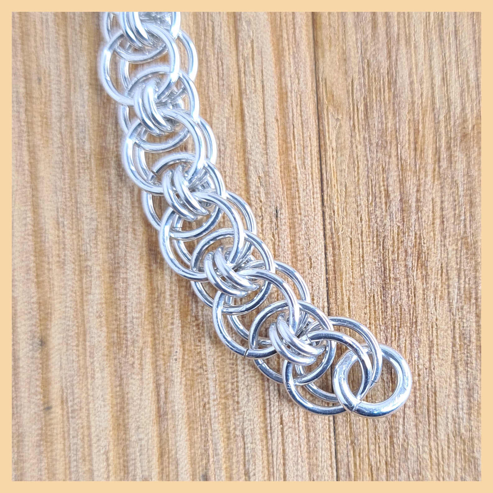 Chainmaille Helm Weave Bracelet