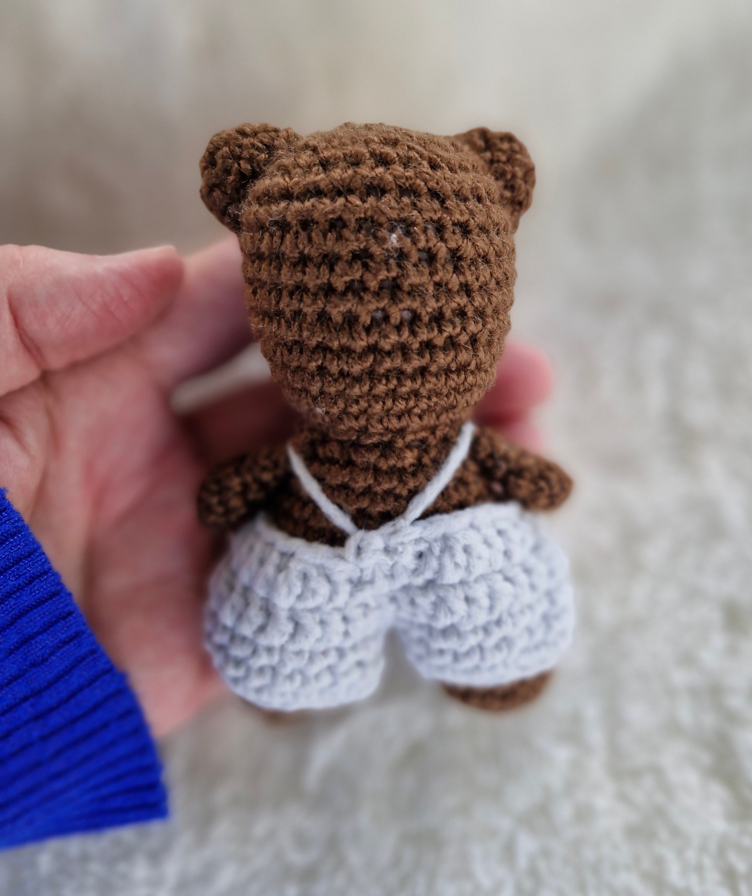 Super cute Pocket size mini Crochet Teddy Bear