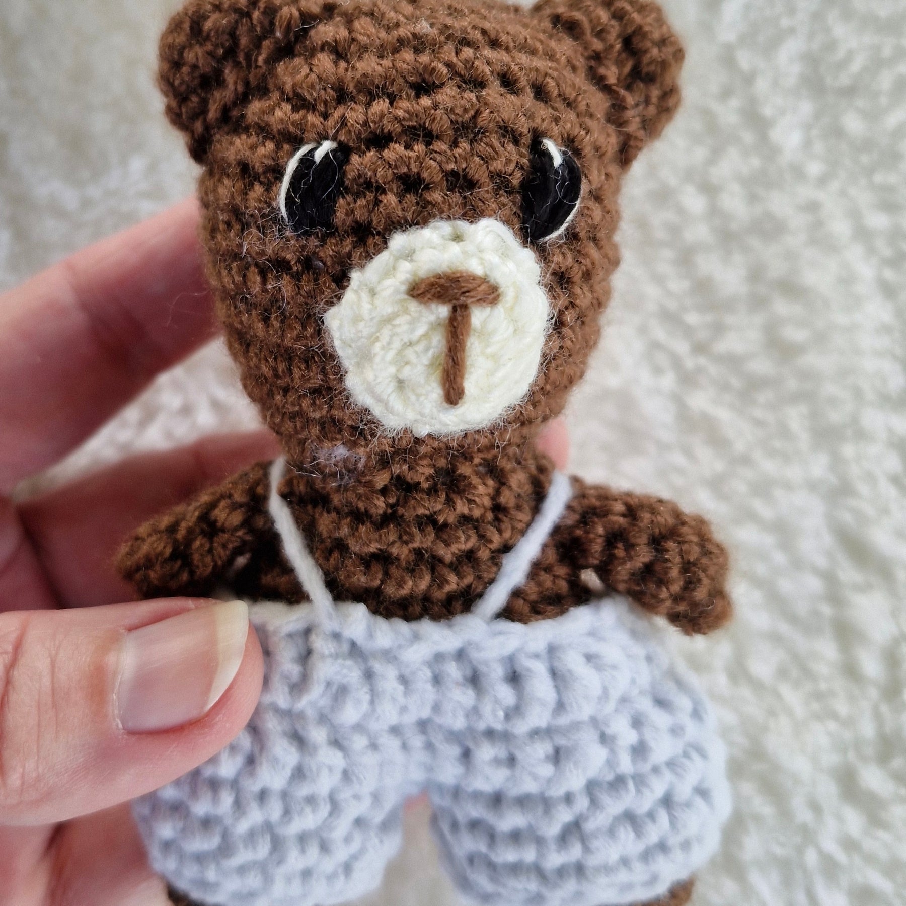 Super cute Pocket size mini Crochet Teddy Bear