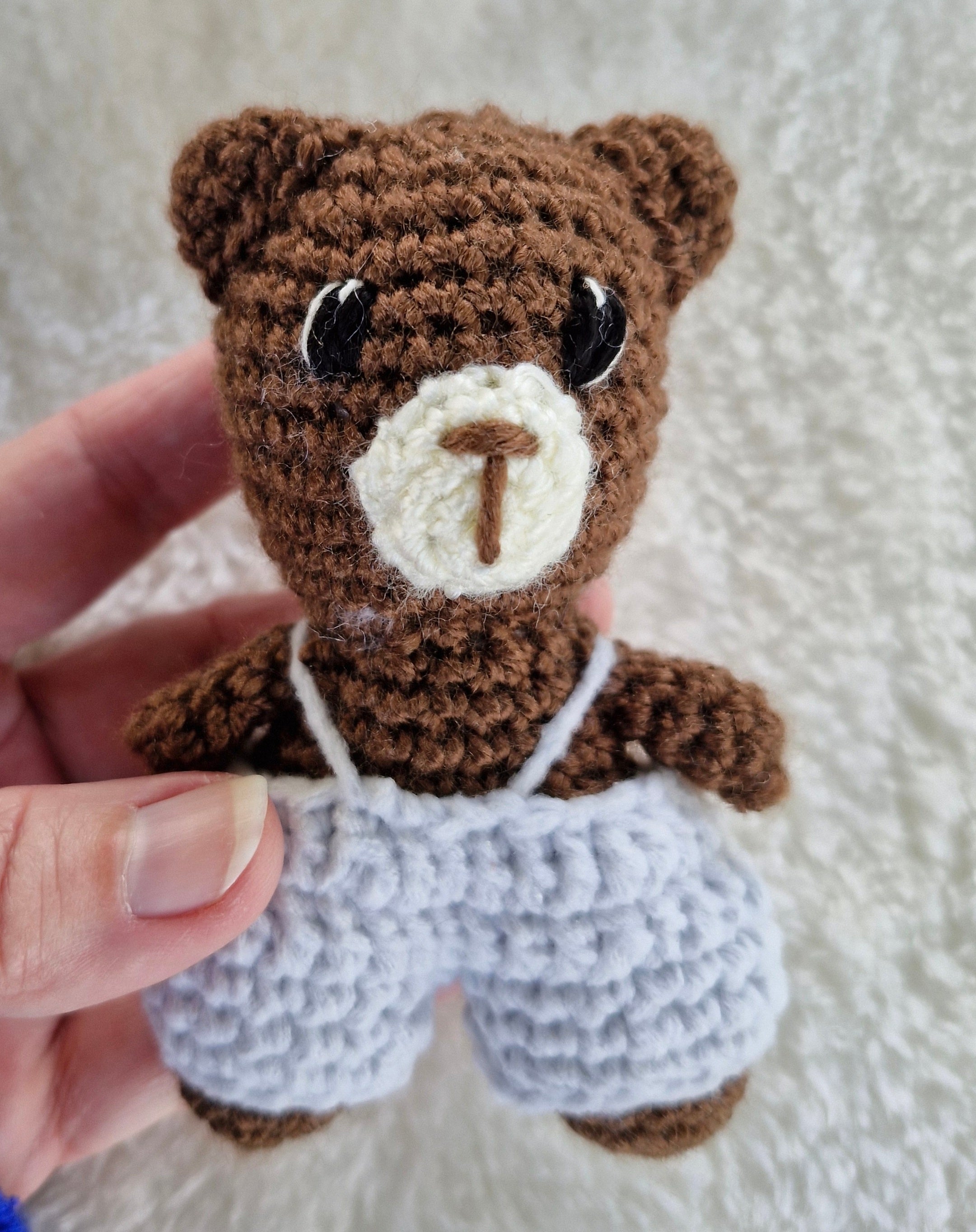 Super cute Pocket size mini Crochet Teddy Bear