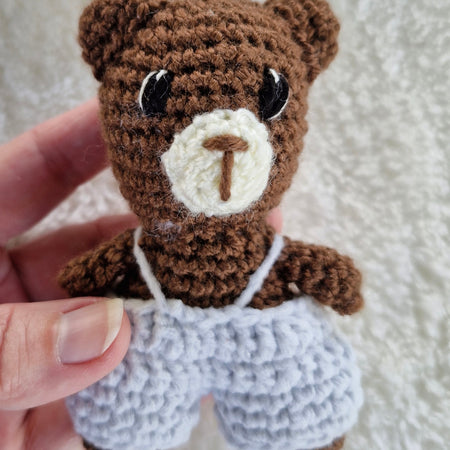 Super cute Pocket size mini Crochet Teddy Bear