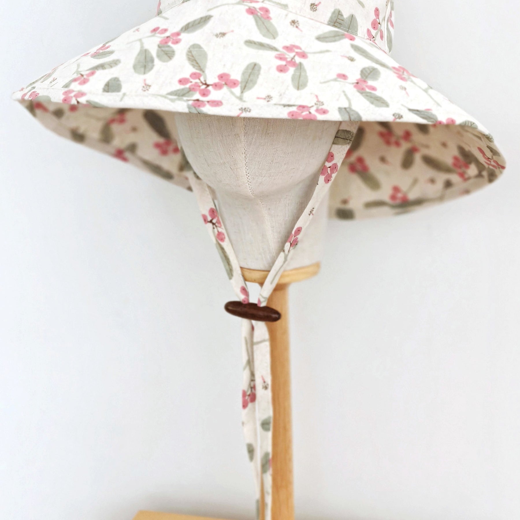 Adult Wide Brim Cotton Summer Sun Hat, Adult Floral Summer Hat