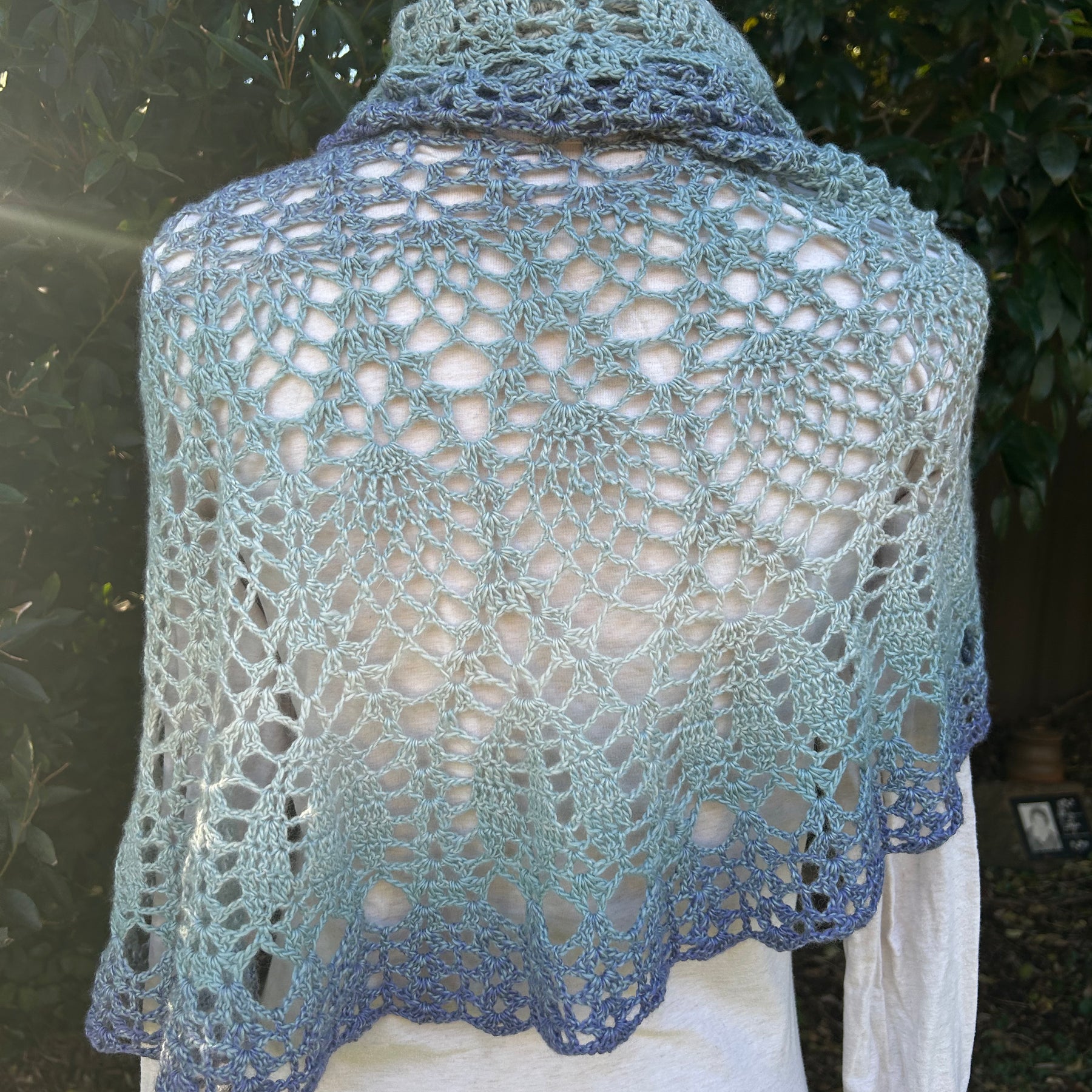 Crochet Lace Shawl Cashmere/Merino
