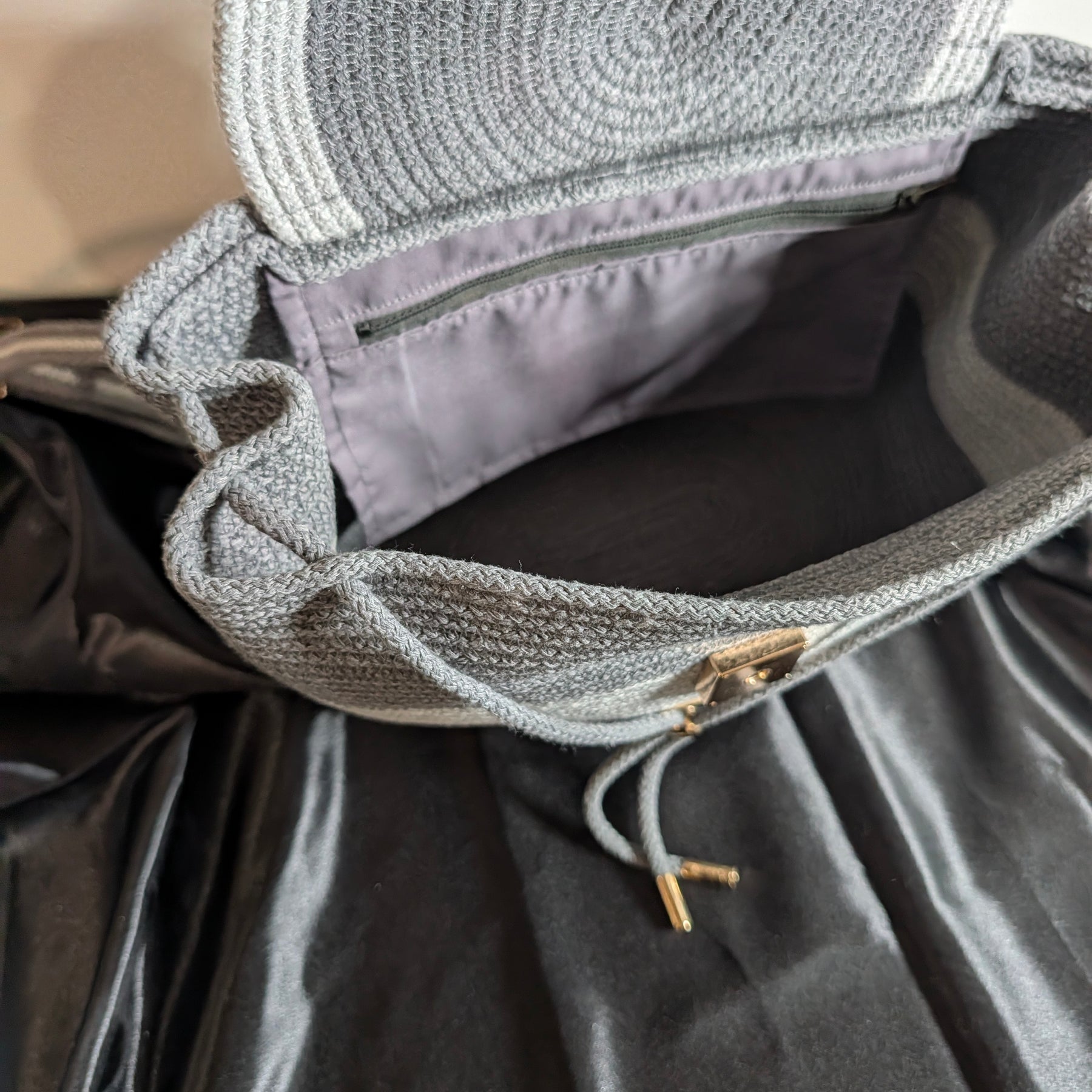 Velvet Medium Handmade Cotton Cord Shoulder Bag