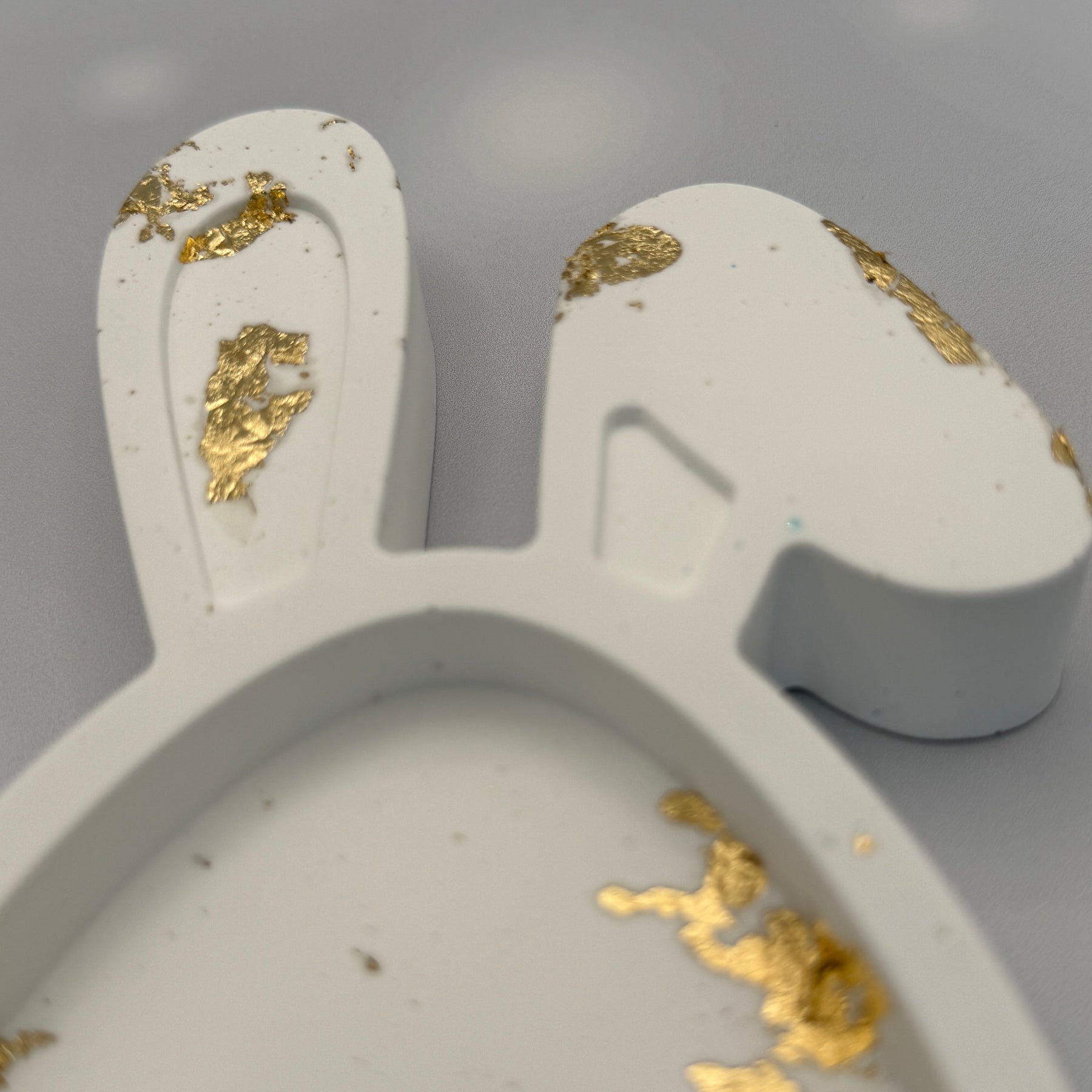 Handmade Eco-Resin Easter Egg Bunny Dish