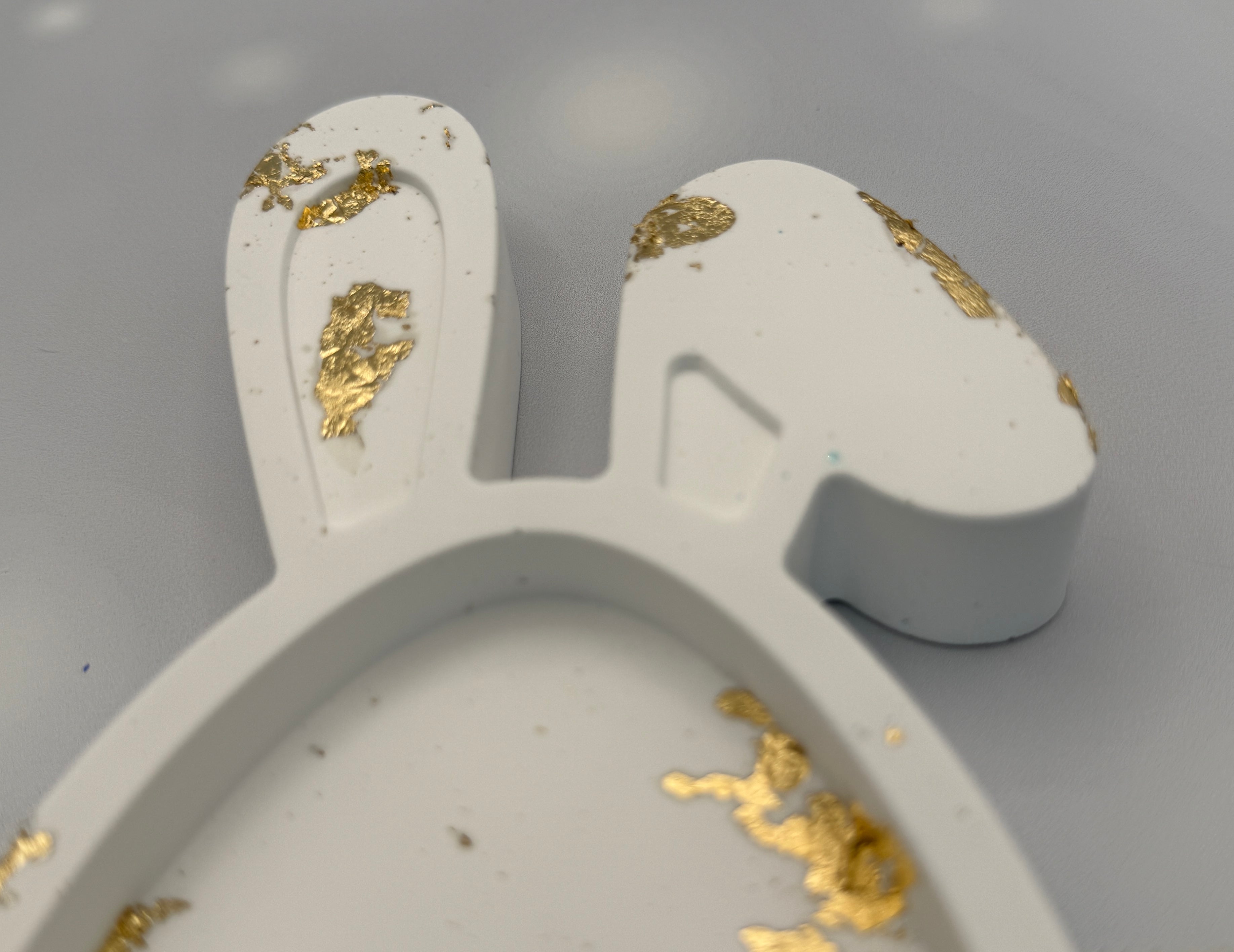 Handmade Eco-Resin Easter Egg Bunny Dish