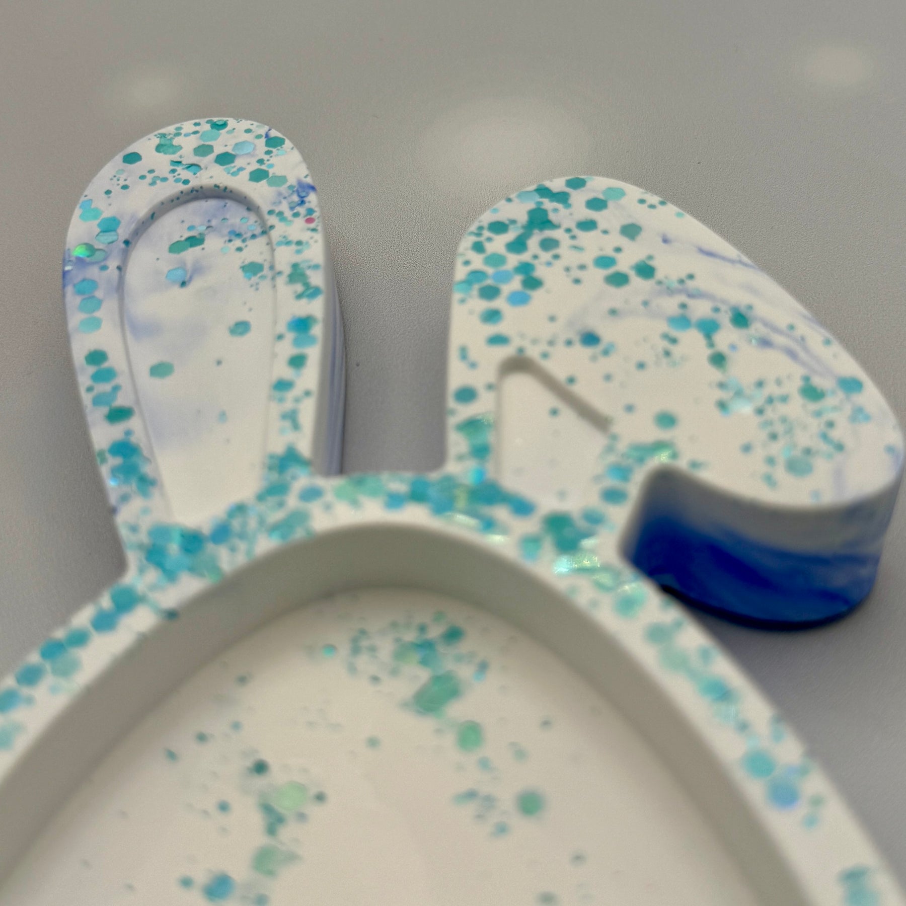 Handmade Eco-Resin Easter Egg Bunny Dish