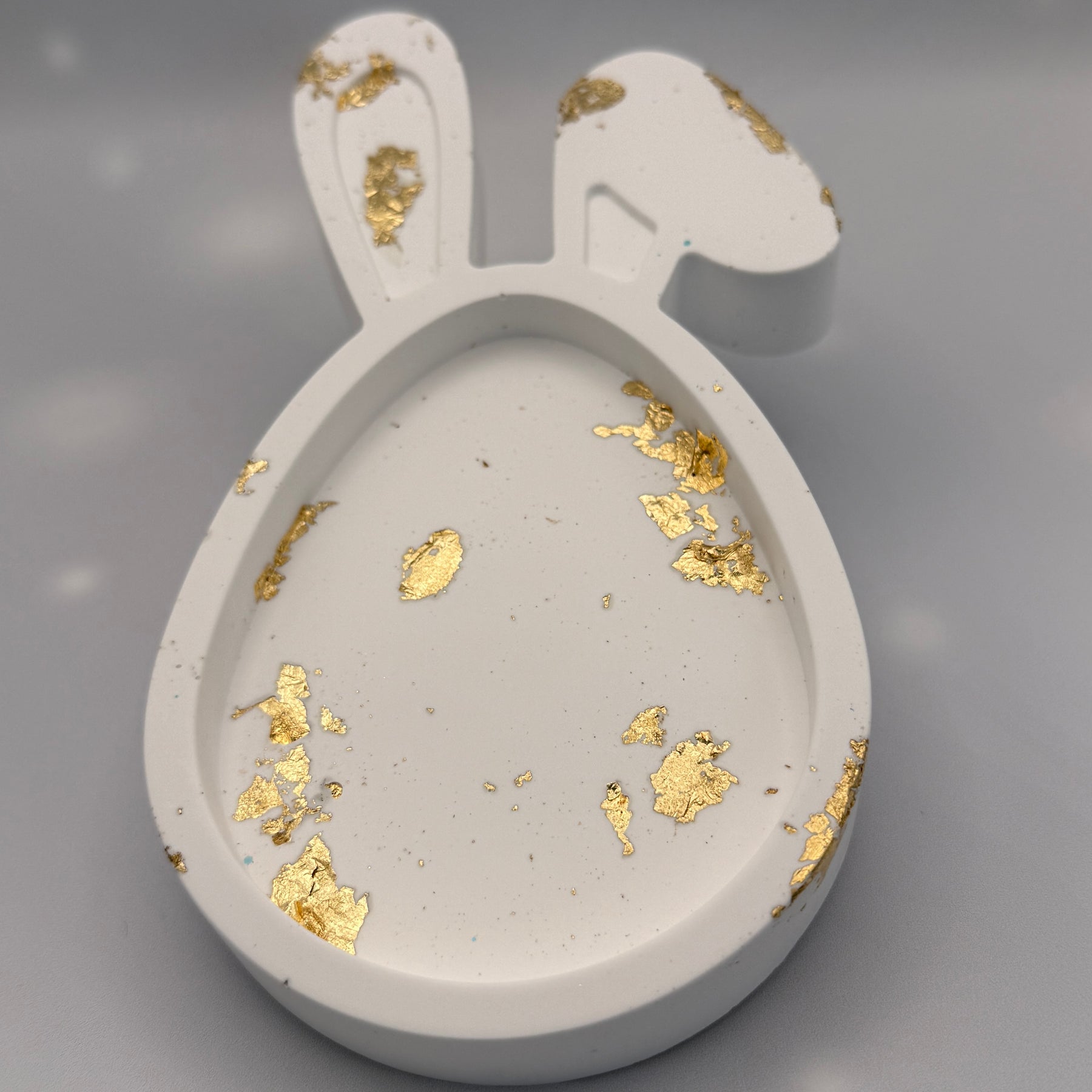 Handmade Eco-Resin Easter Egg Bunny Dish