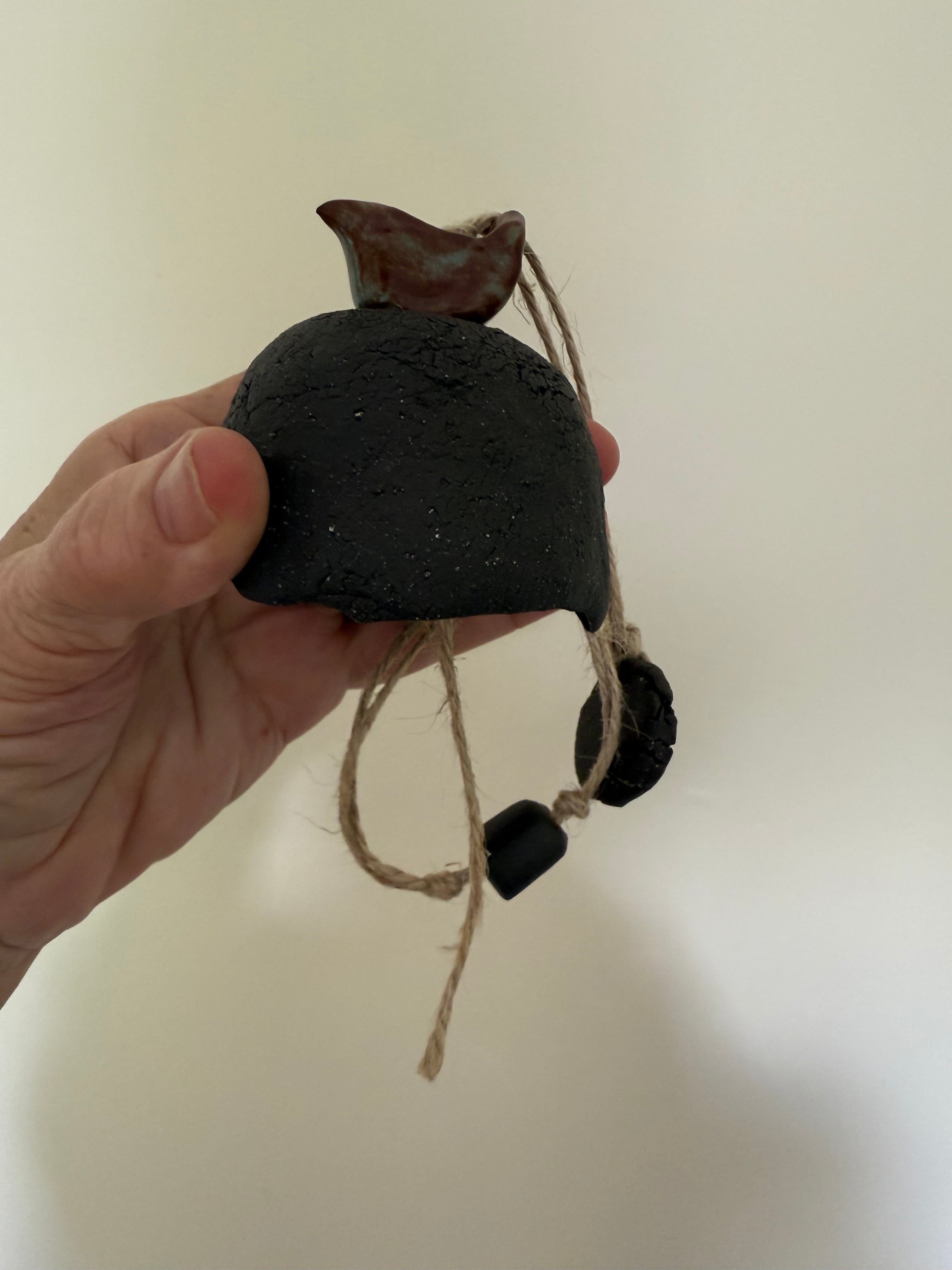 Rustic ceramic bell