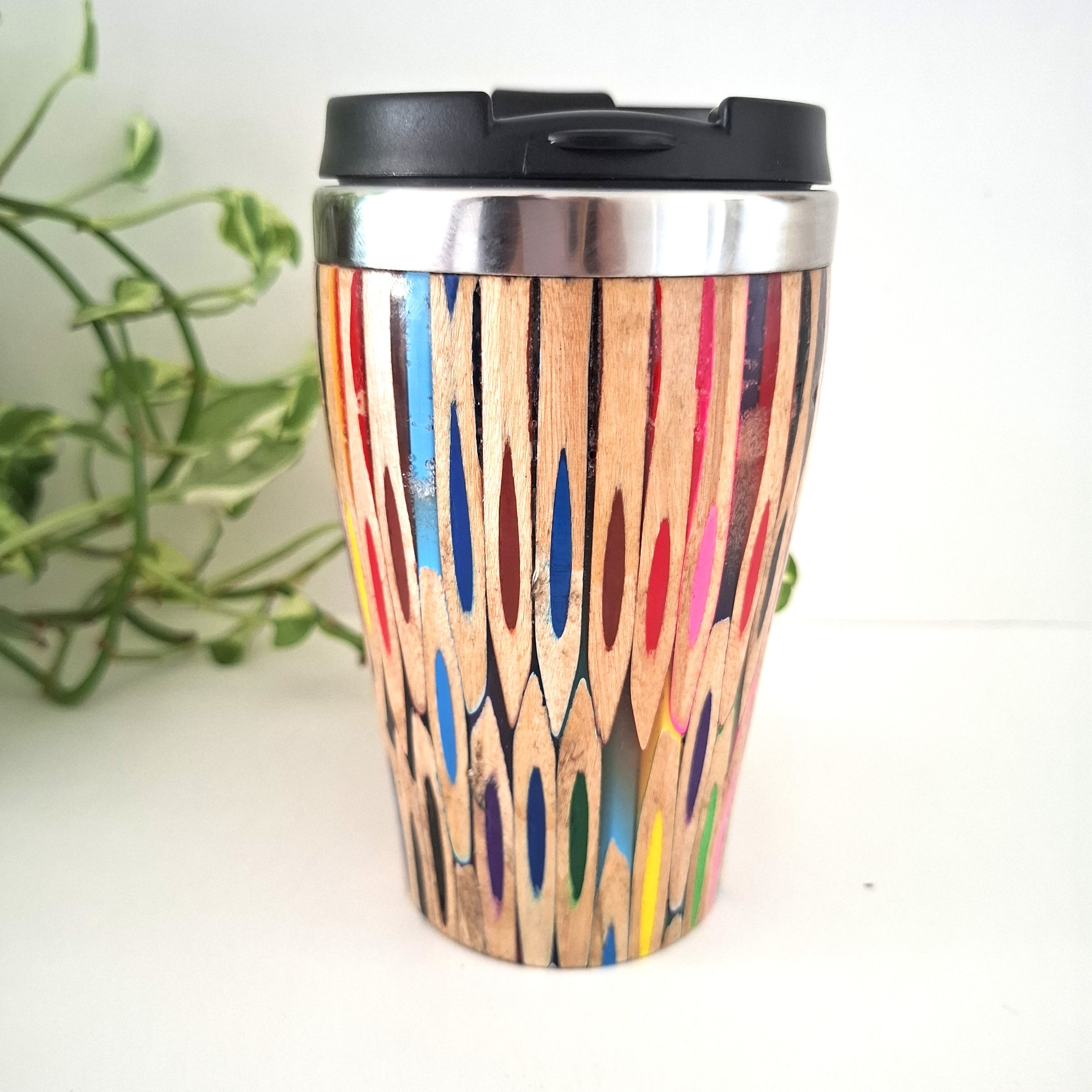Handmade Wooden Travel Mug: Insulated Eco-Friendly Coffee Tumbler