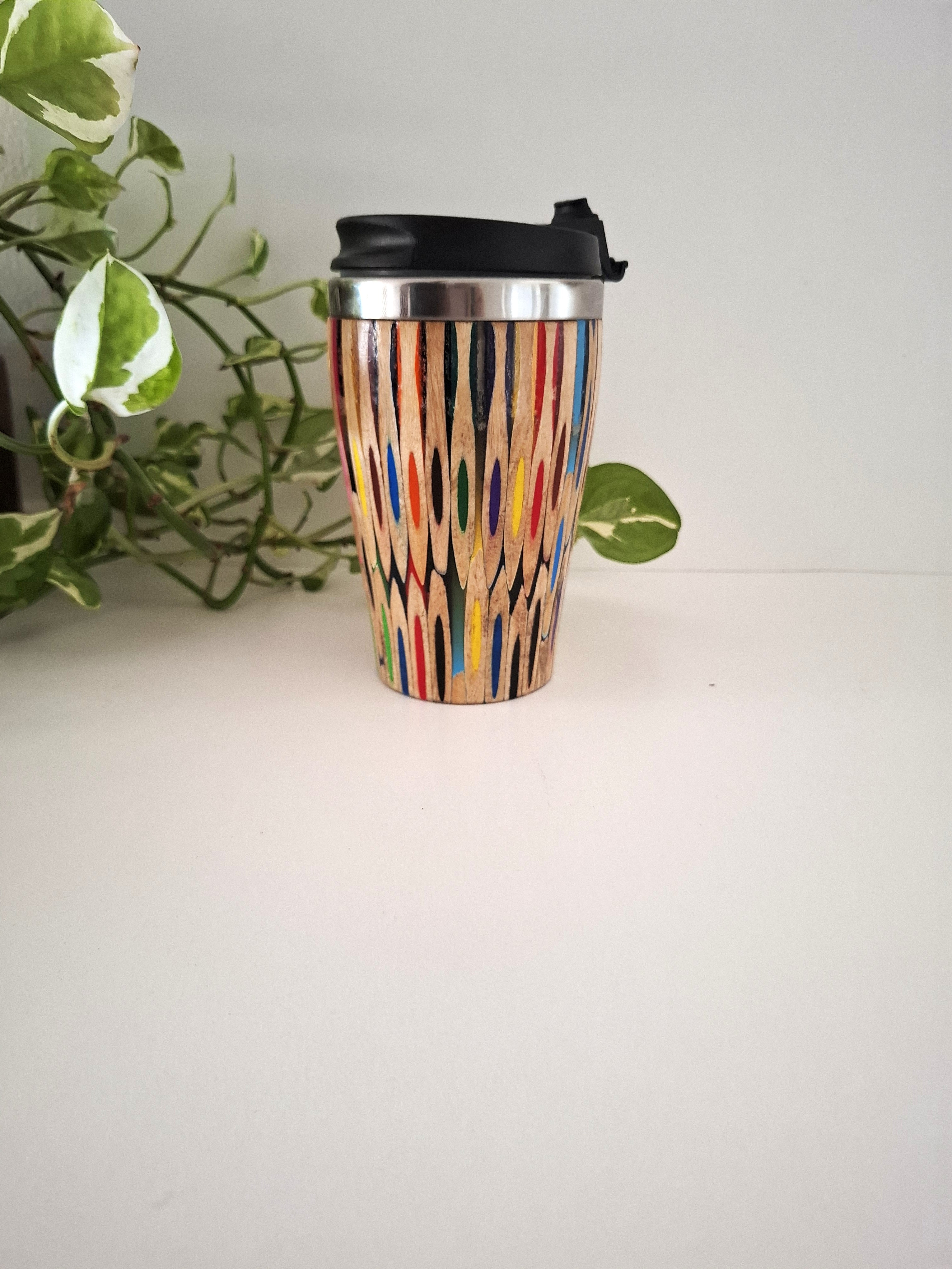 Handmade Wooden Travel Mug: Insulated Eco-Friendly Coffee Tumbler