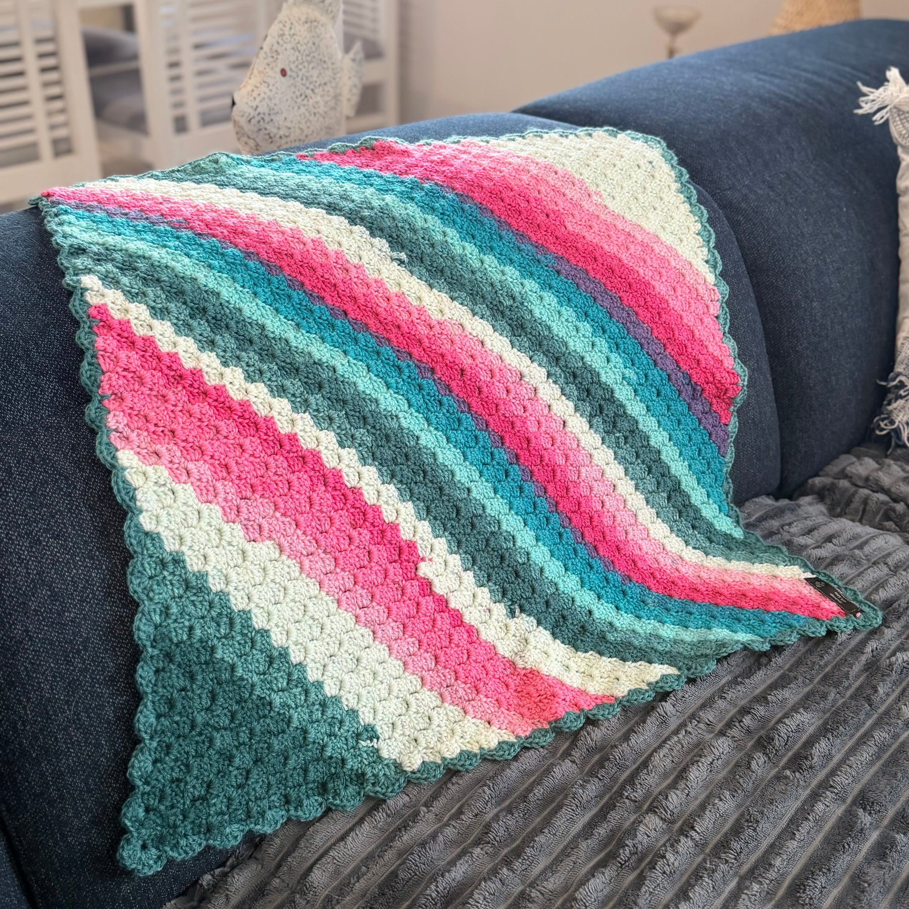 #034 Corner to Corner Lap Blanket