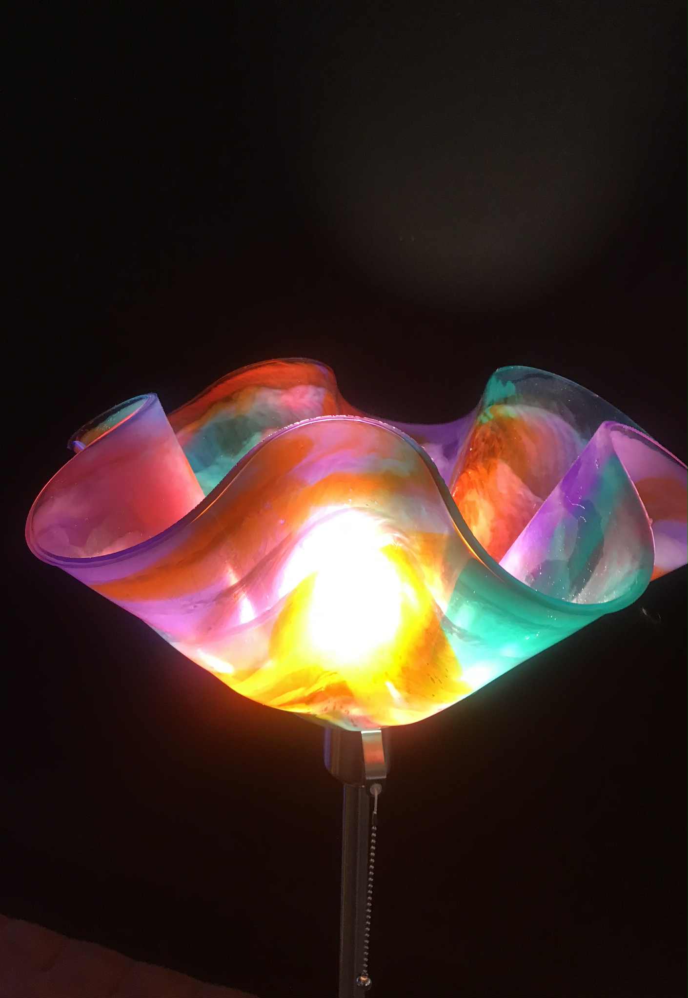 "Summer Bloom" a beautiful handmade lampshade + stand and globe