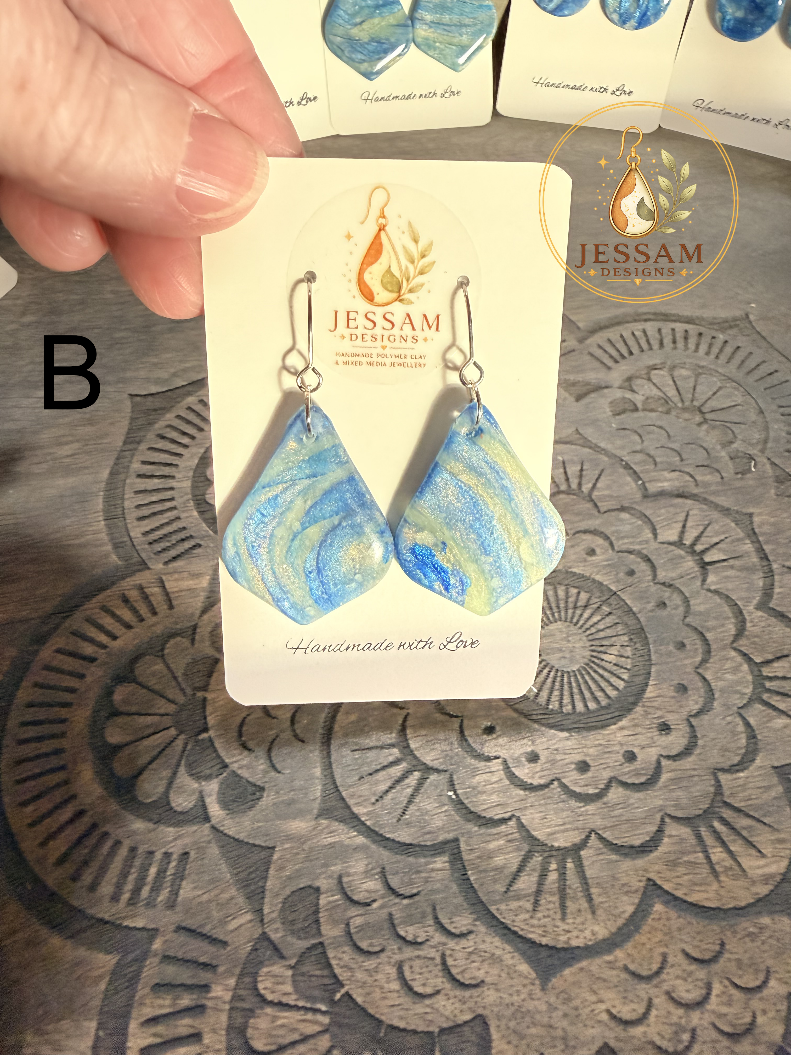 Ocean Stone Collection Dangle Earrings
