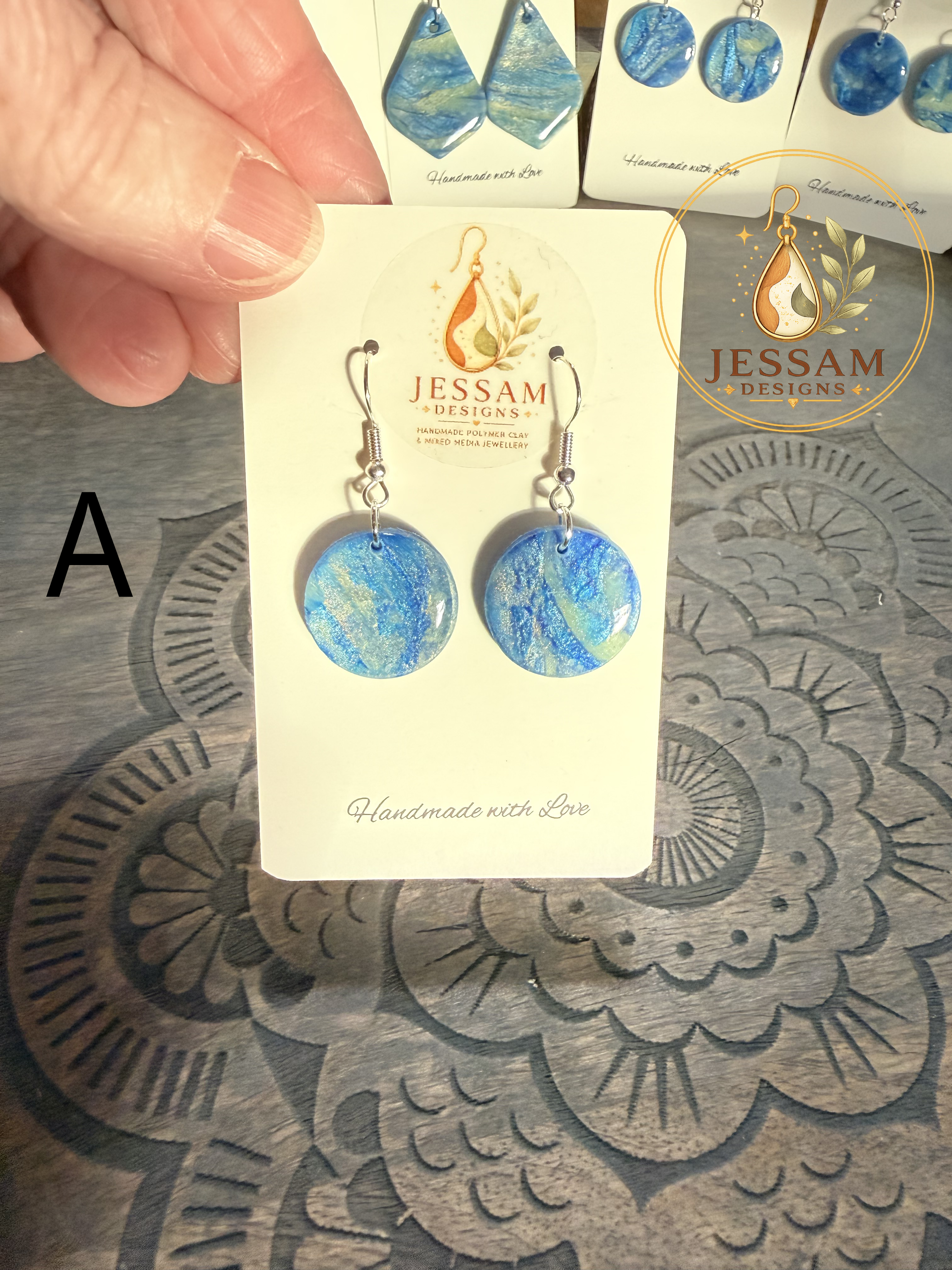 Ocean Stone Collection Dangle Earrings