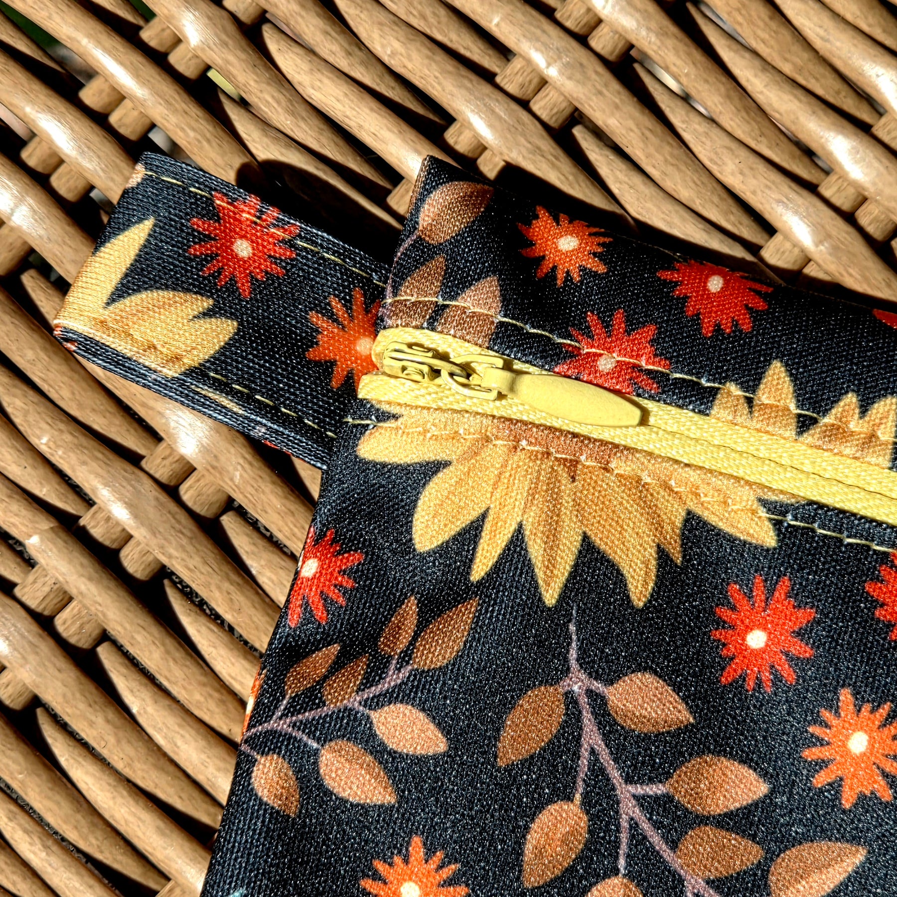 LARGE Wet Bag in Floral Fabric 24cm x 30cm