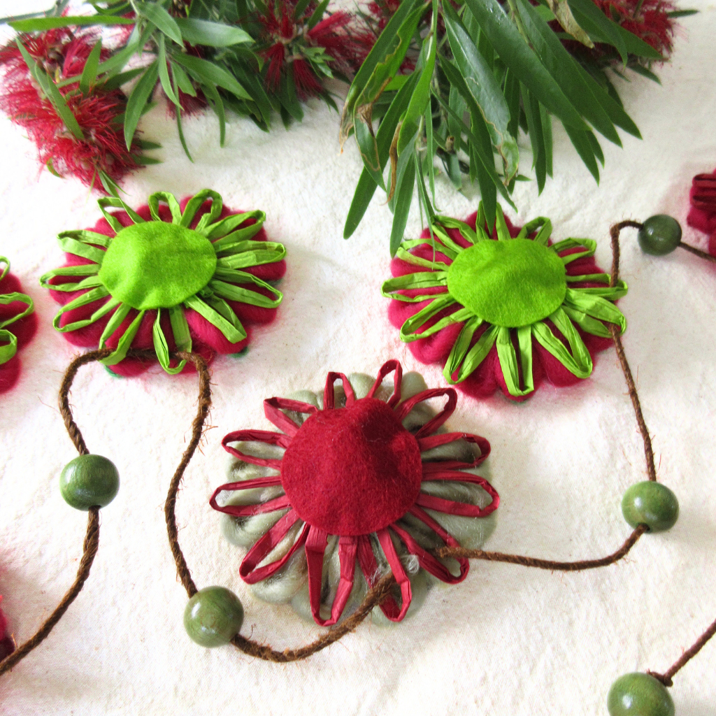 Handwoven Flower Garland | A Christmas Woodland Gathering