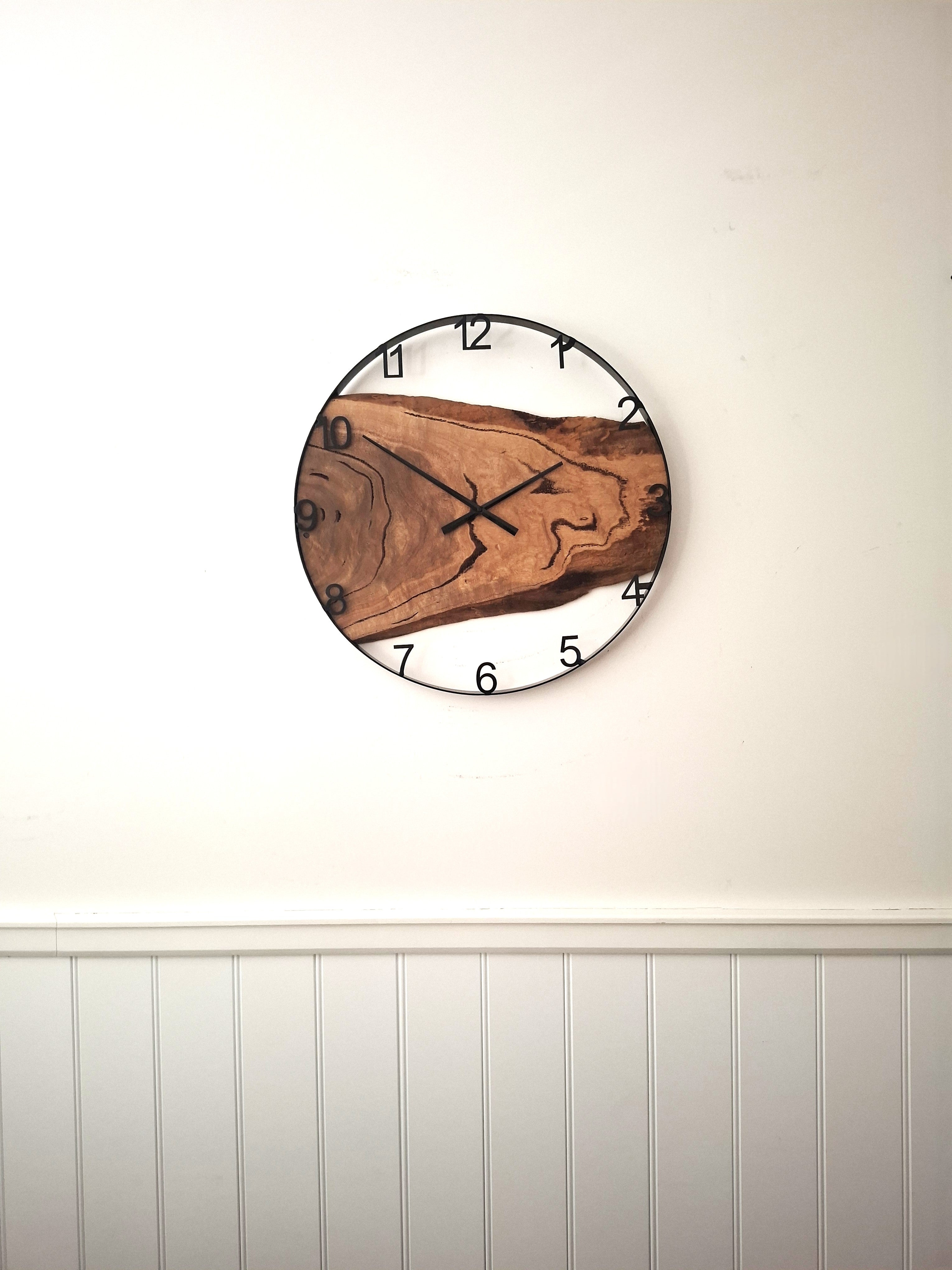 Large Wooden Wall Clock, Wall Clock Handmade