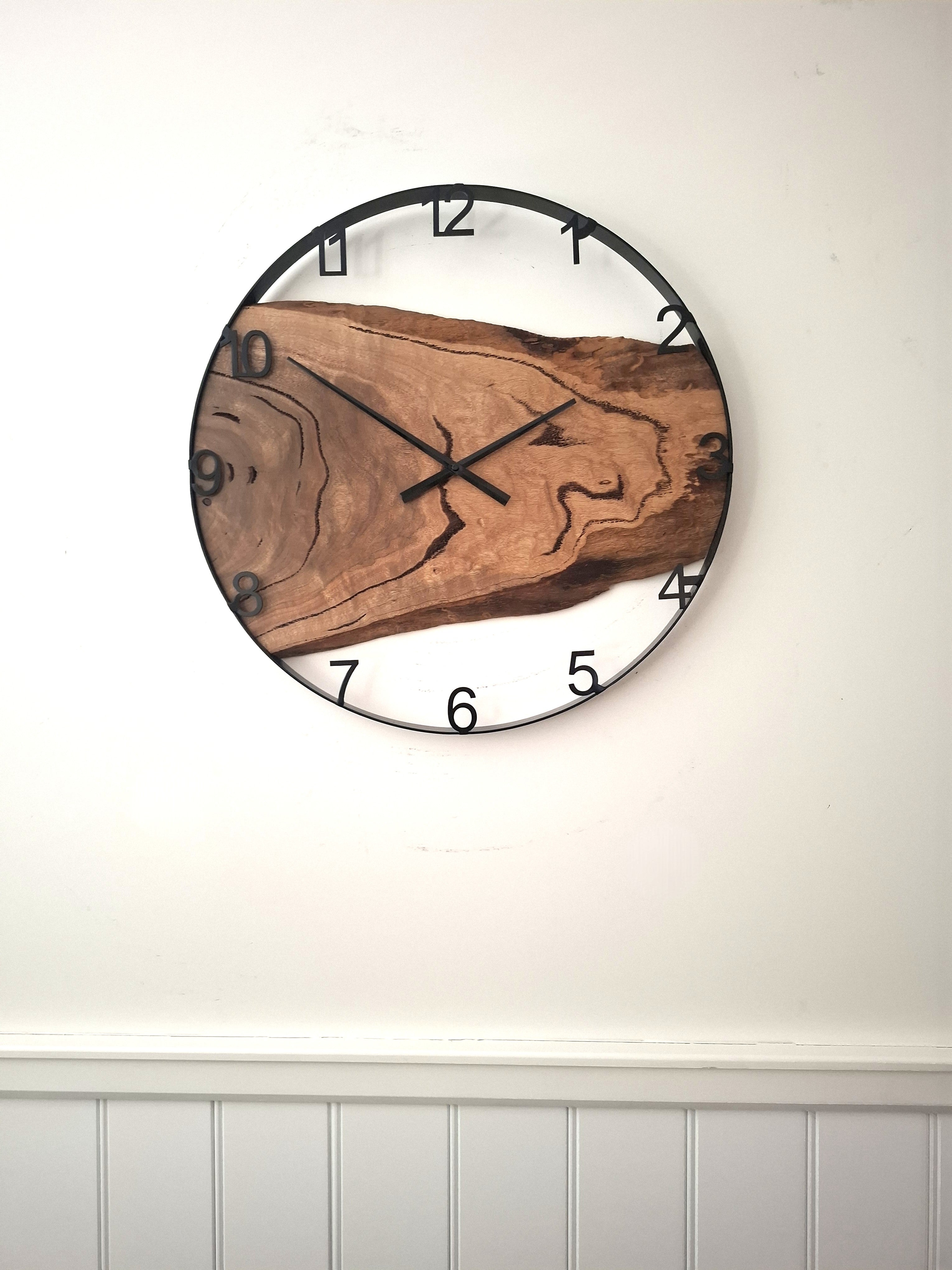 Large Wooden Wall Clock, Wall Clock Handmade