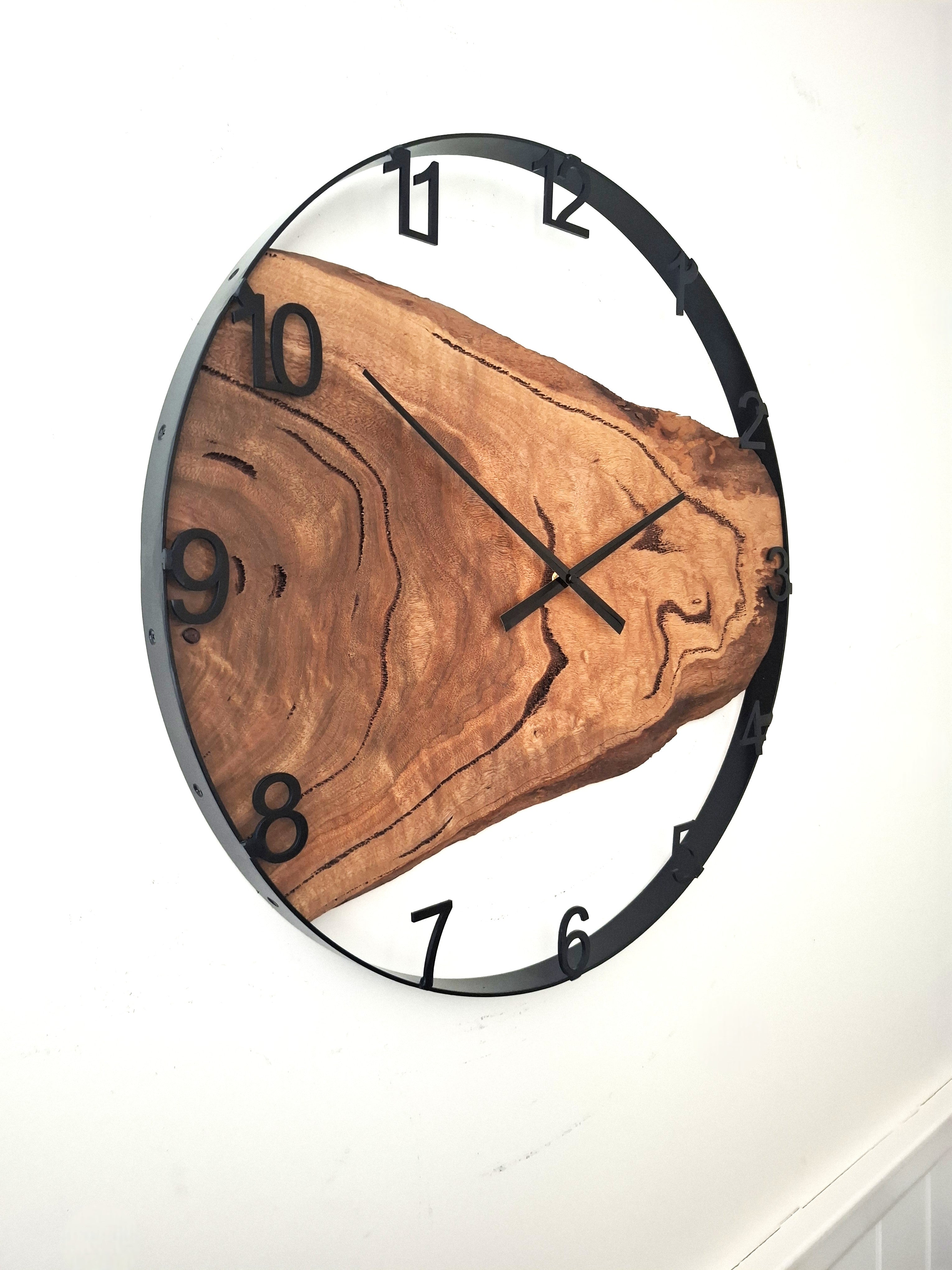 Large Wooden Wall Clock, Wall Clock Handmade
