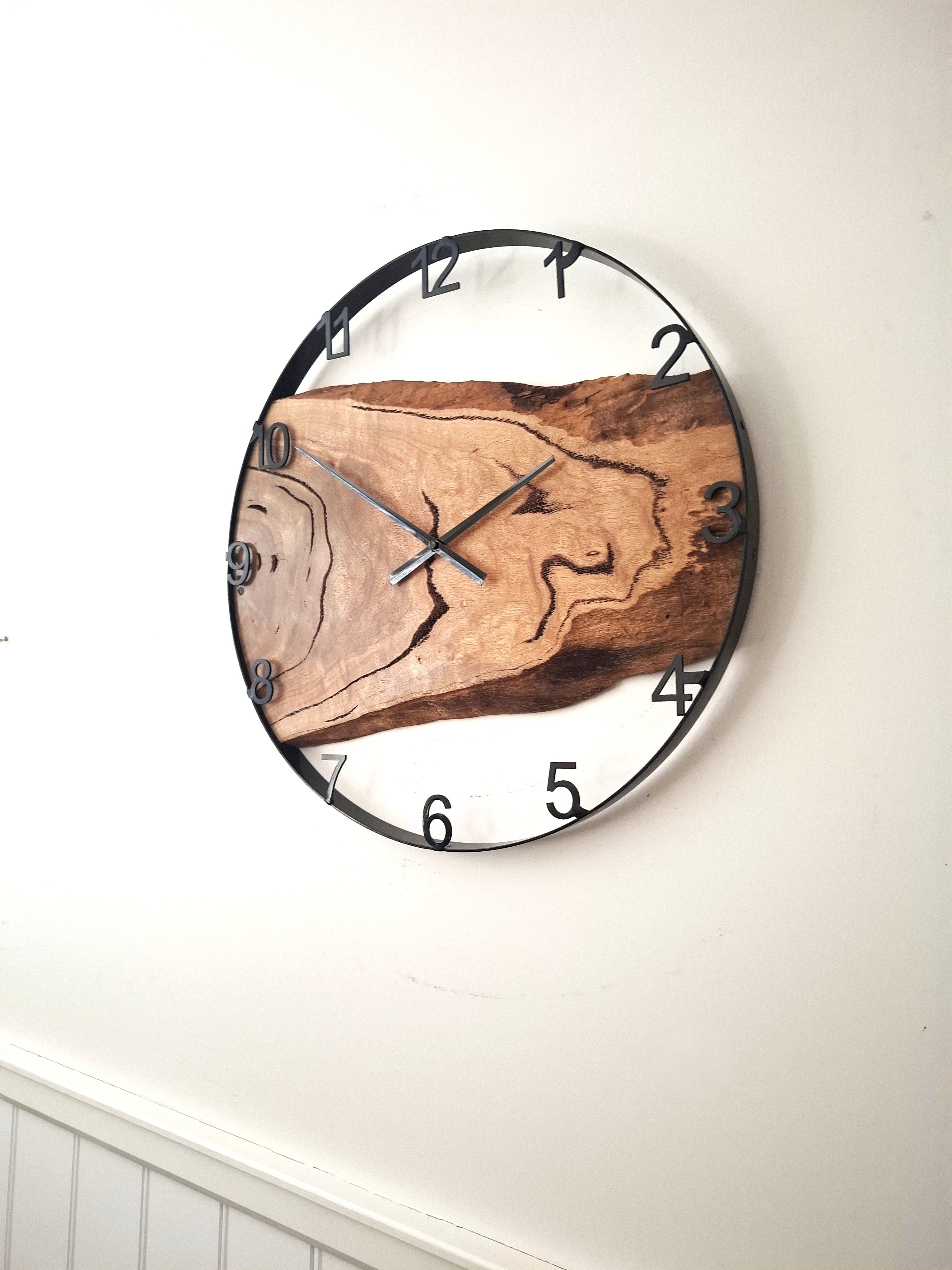 Large Wooden Wall Clock, Wall Clock Handmade