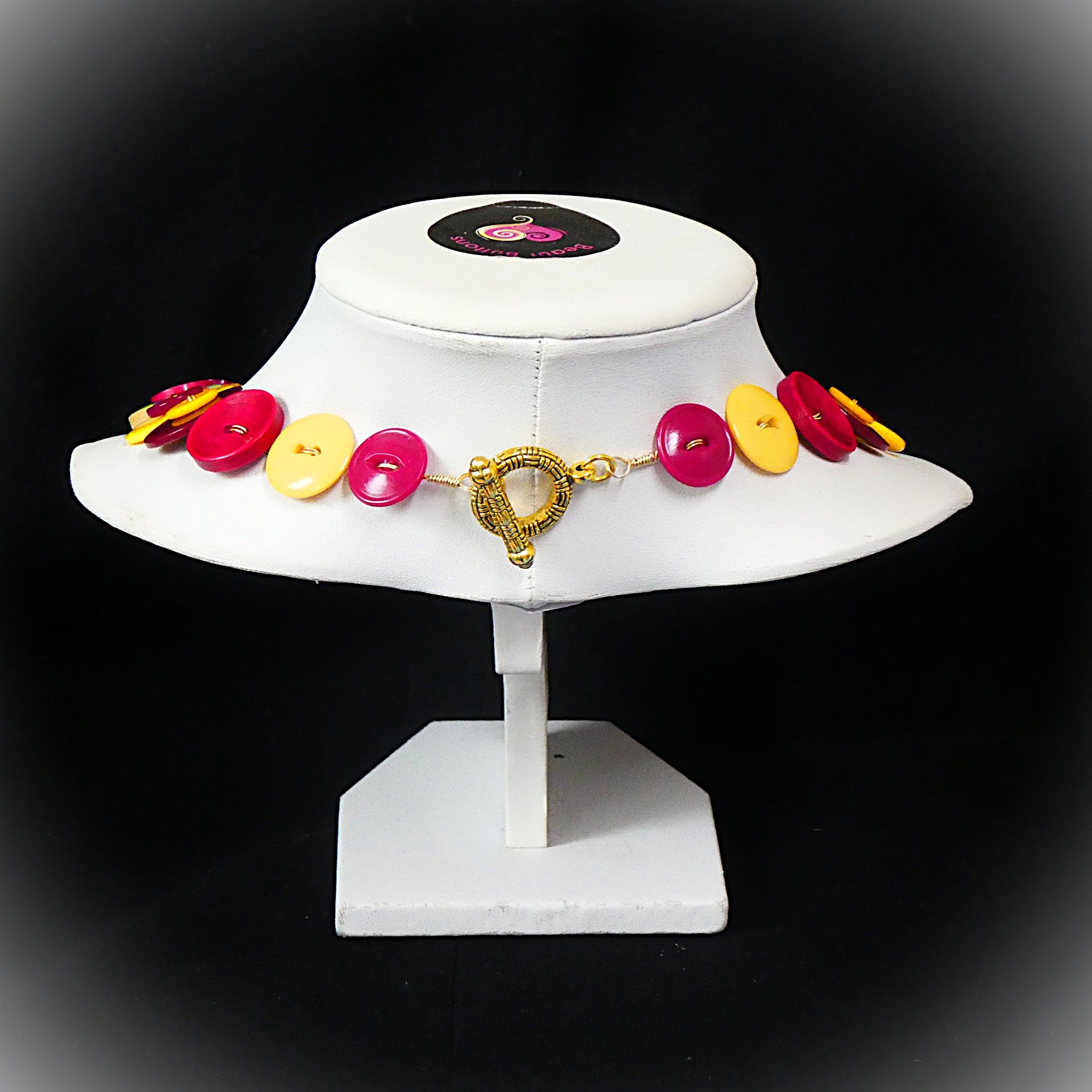 Button necklace - Confetti