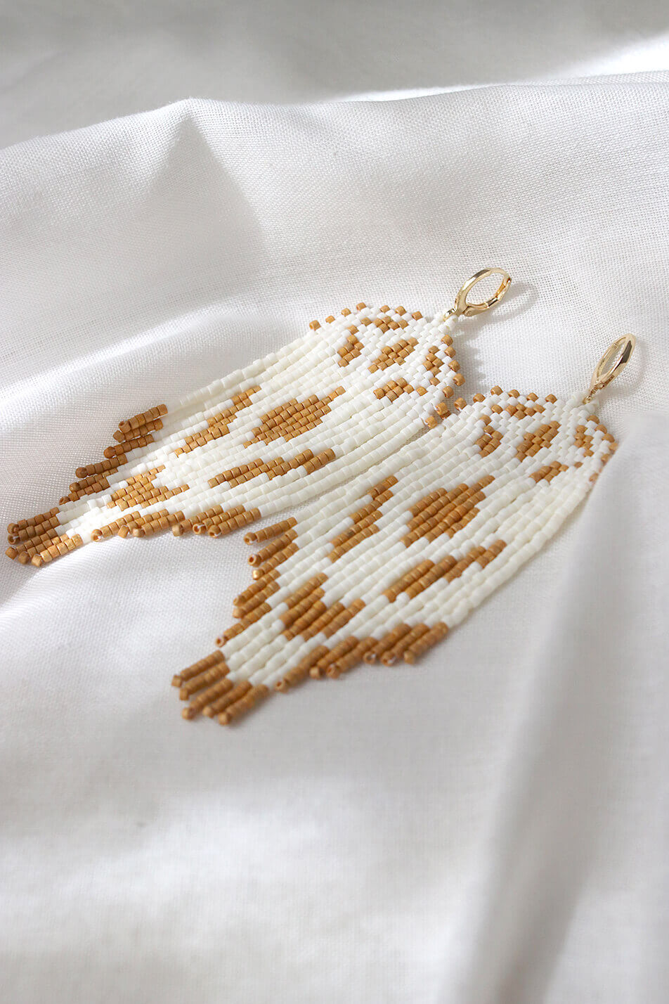 Honey Drops Beaded Earrings