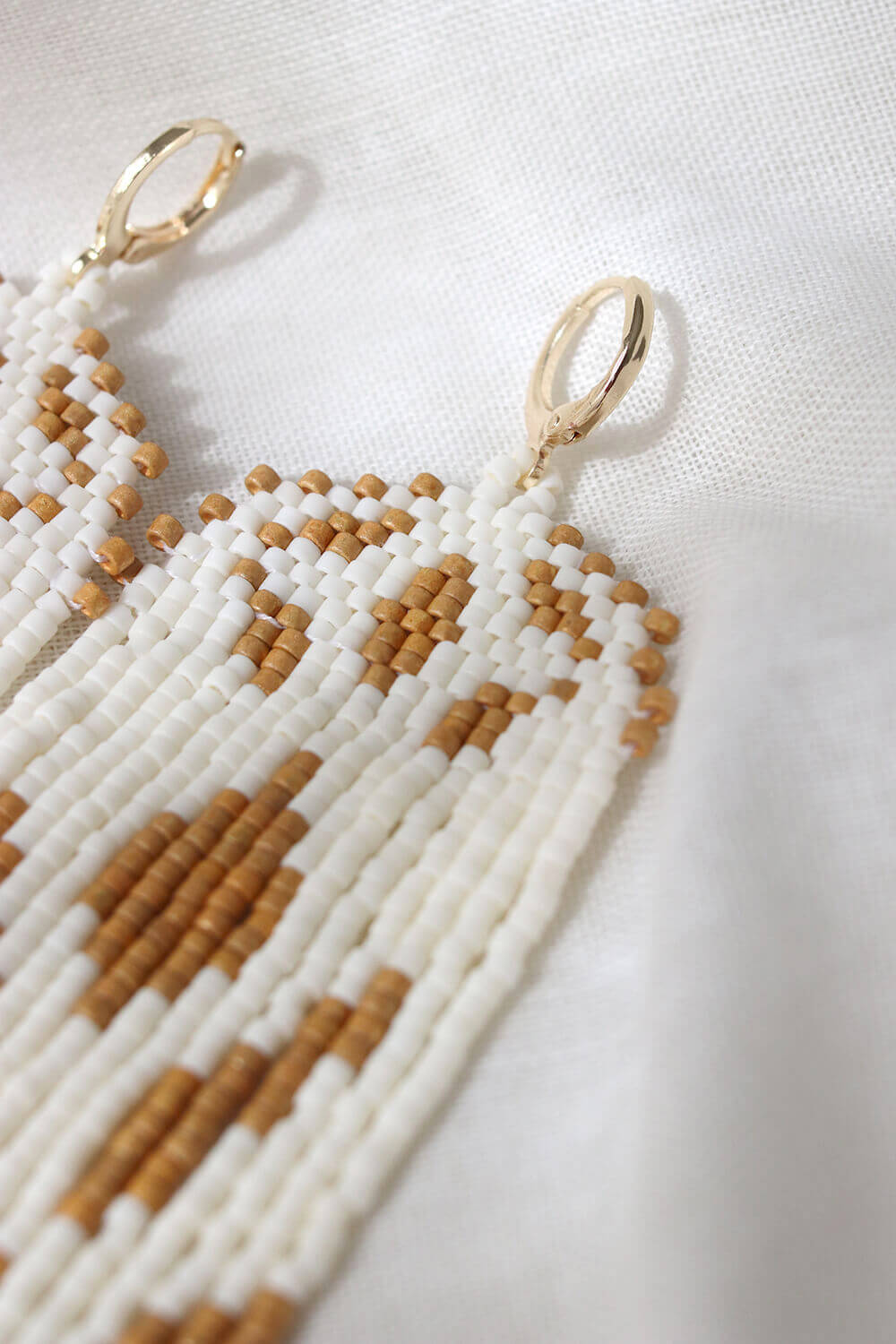 Honey Drops Beaded Earrings