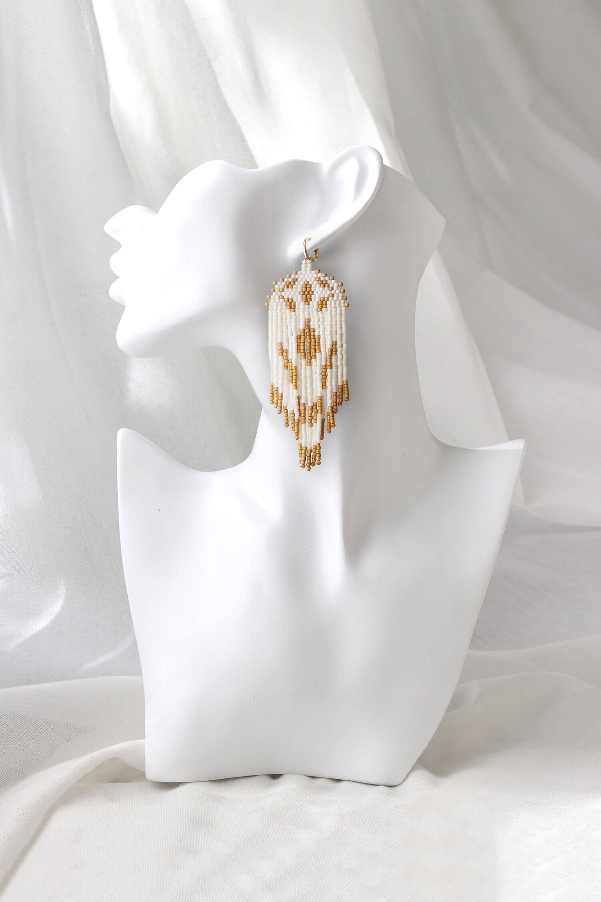 Honey Drops Beaded Earrings