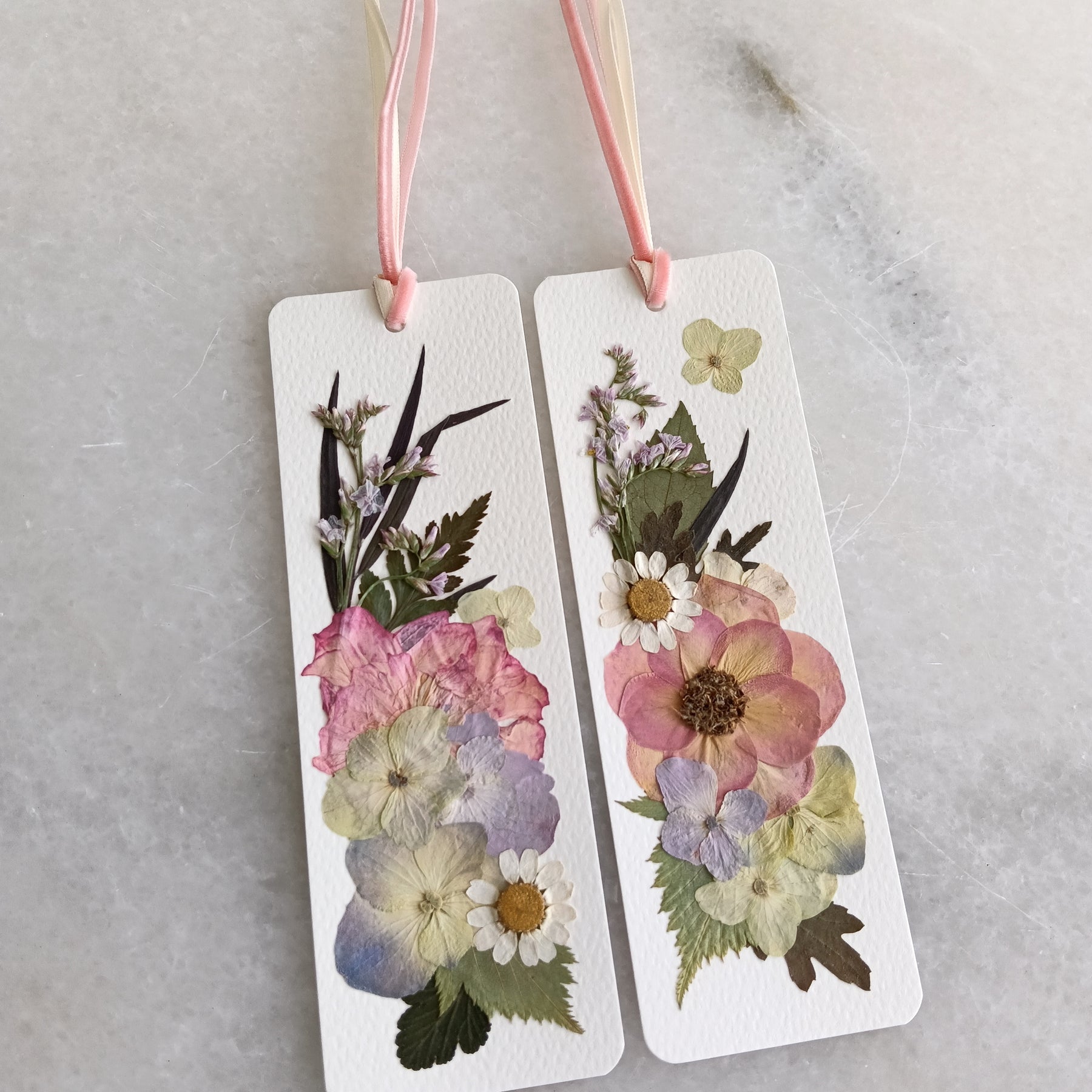 Pressed Flower Bookmark | Valentine Edition